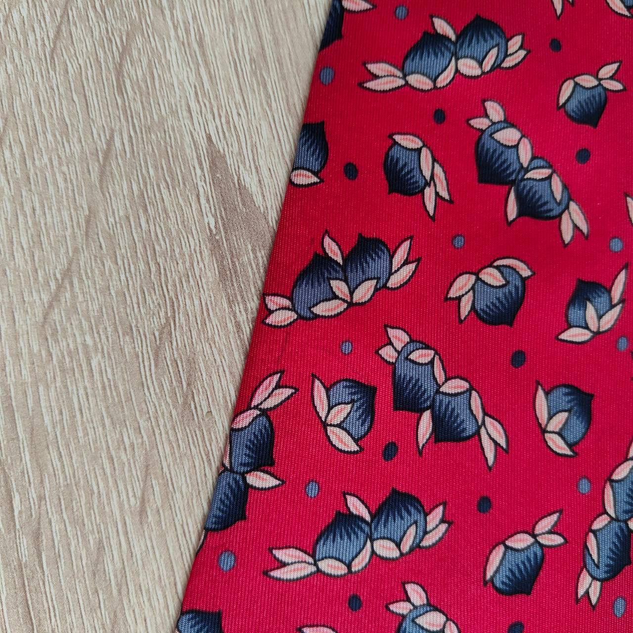 Hermes Hermes Paris Silk Tie 7534 IA Nuts Red Size ONE SIZE - 6 Thumbnail