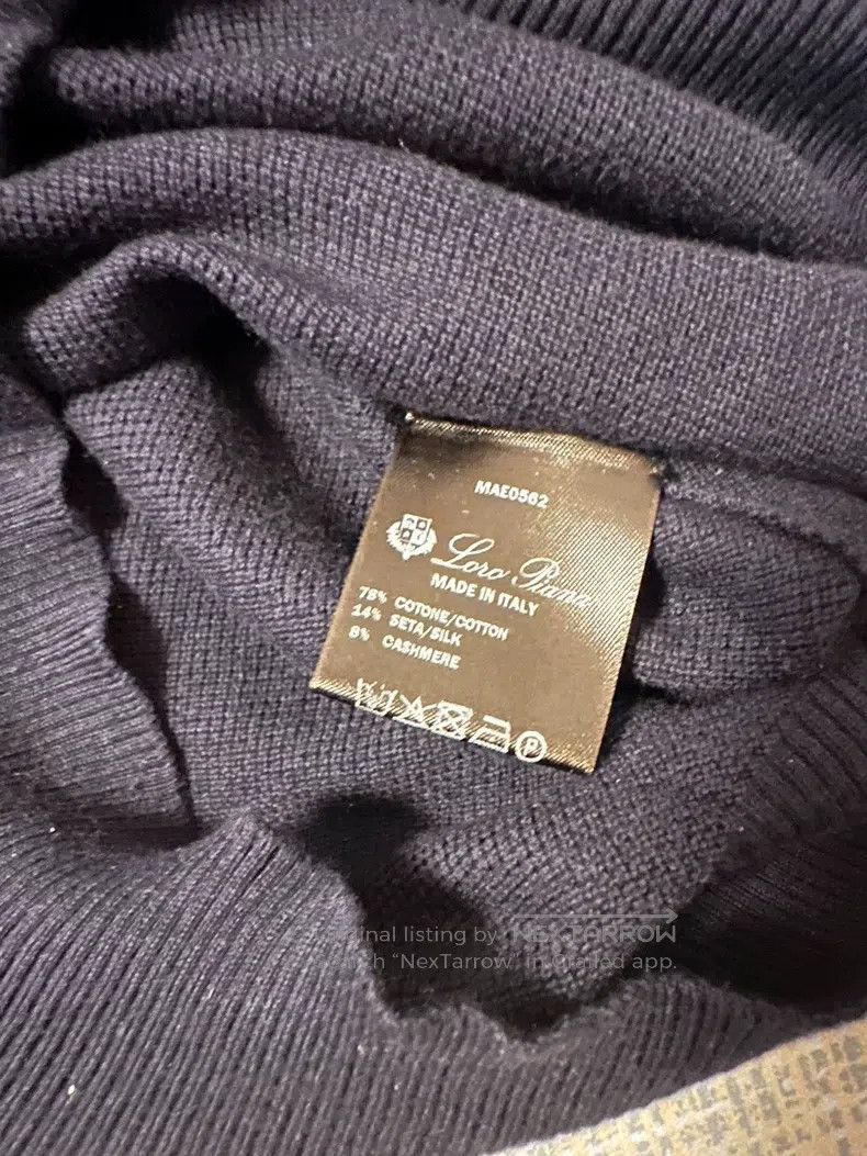 Loro Piana Loro Piana Deep navy blue cashmere and silk blend sweater Size US M / EU 48-50 / 2 - 5 Thumbnail