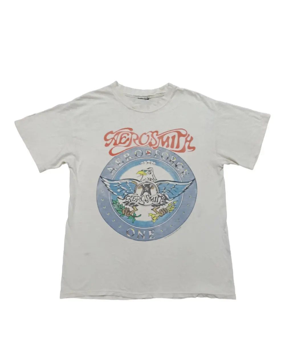 Band Tees × Vintage Vintage Trashed Aerosmith Just Push play Size US M / EU 48-50 / 2 - 1 Thumbnail