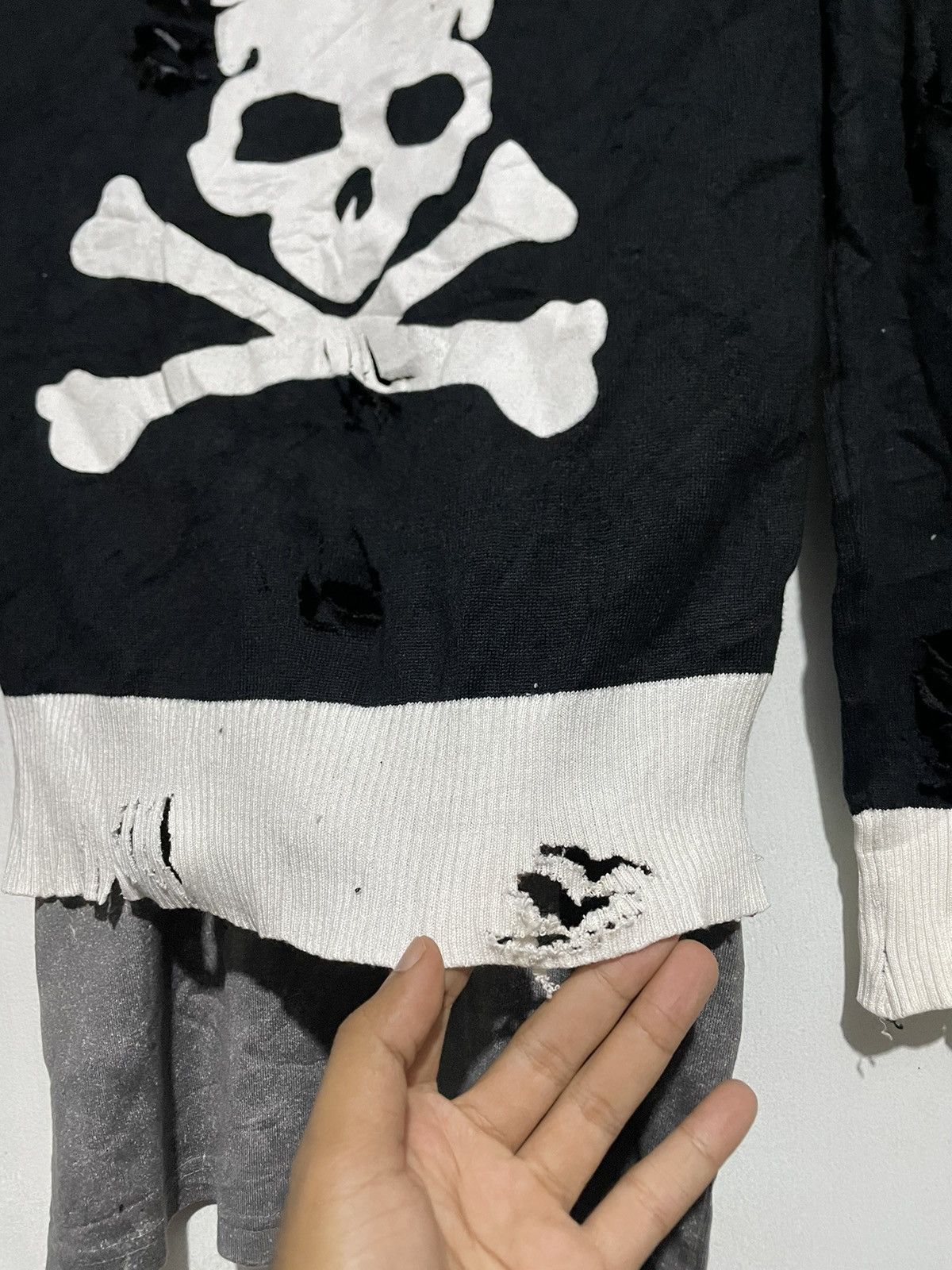 If Six Was Nine Skull Distressed Knit Punk Lgb Ifsixwasnine Style Size US S / EU 44-46 / 1 - 6 Thumbnail