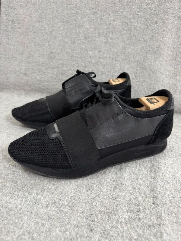 Balenciaga Balenciaga Race Runner Black Low Sneakers leather size 43 Size US 10 / EU 43 - 7 Thumbnail