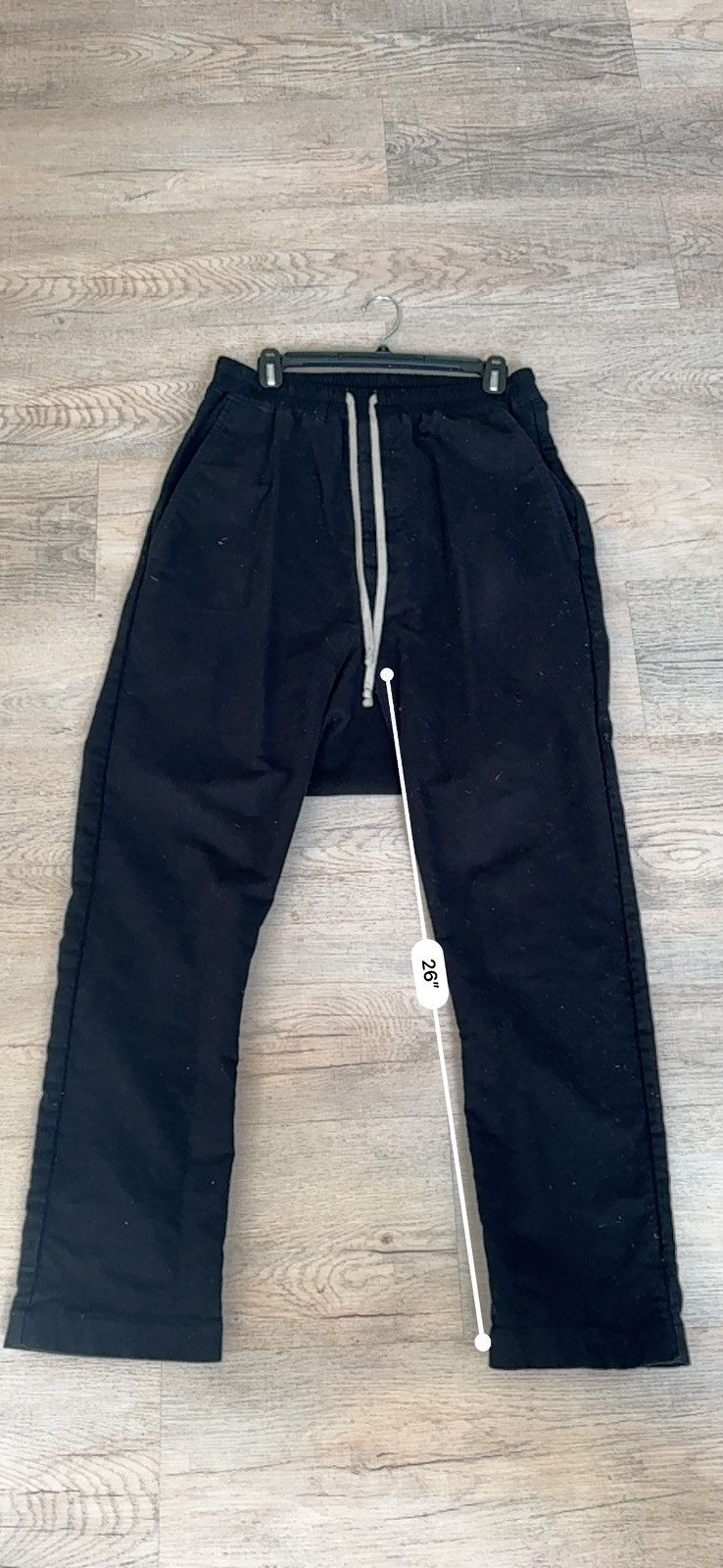 Rick Owens Rick Owens Drawstring Long Pant 48 Brushed Twill Size US 32 / EU 48 - 2 Thumbnail