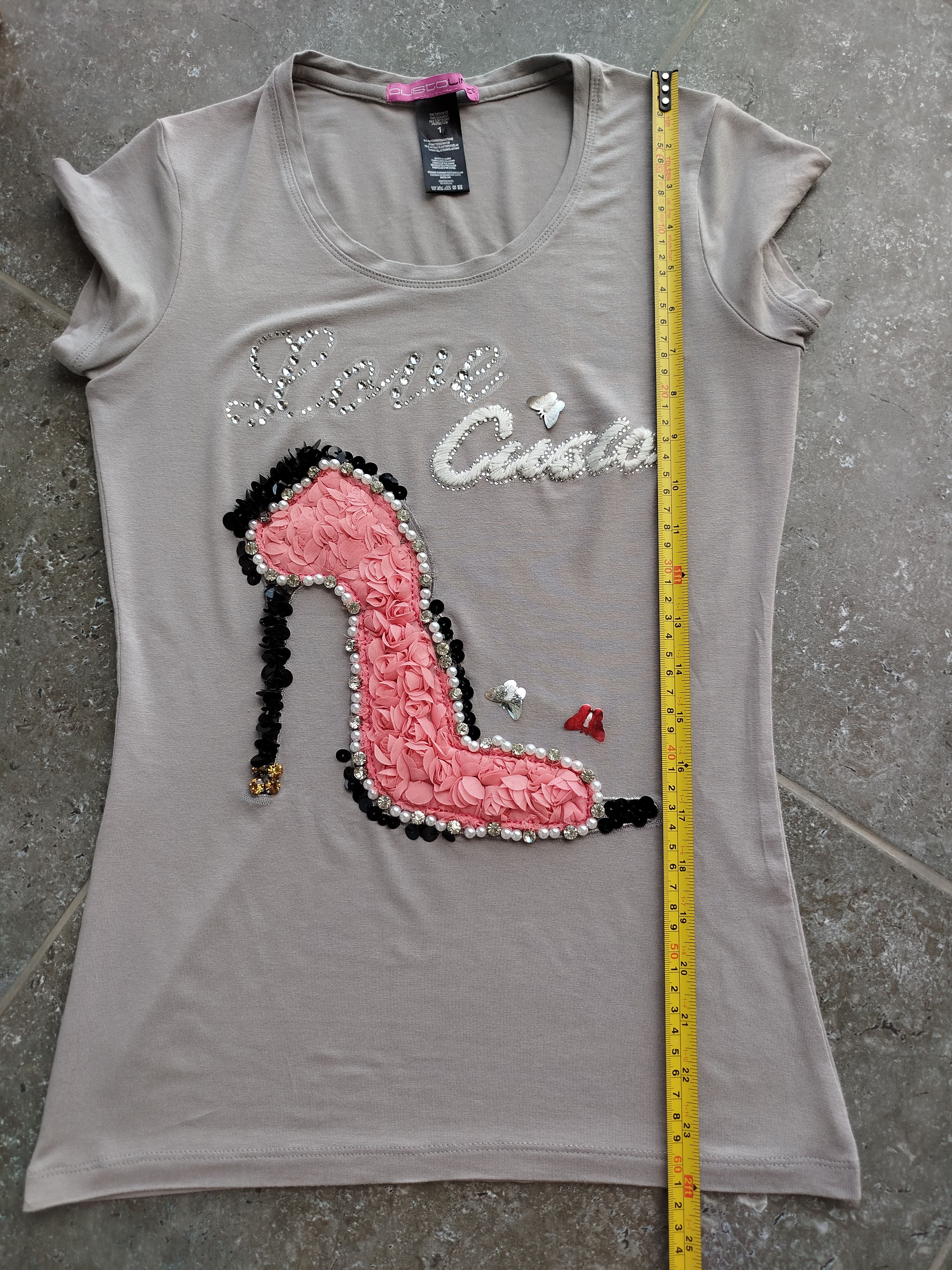 Custo Barcelona Top Short Sleeve Embroidery Roses Shoe Size 1/S Size S / US 4 / IT 40 - 11 Thumbnail