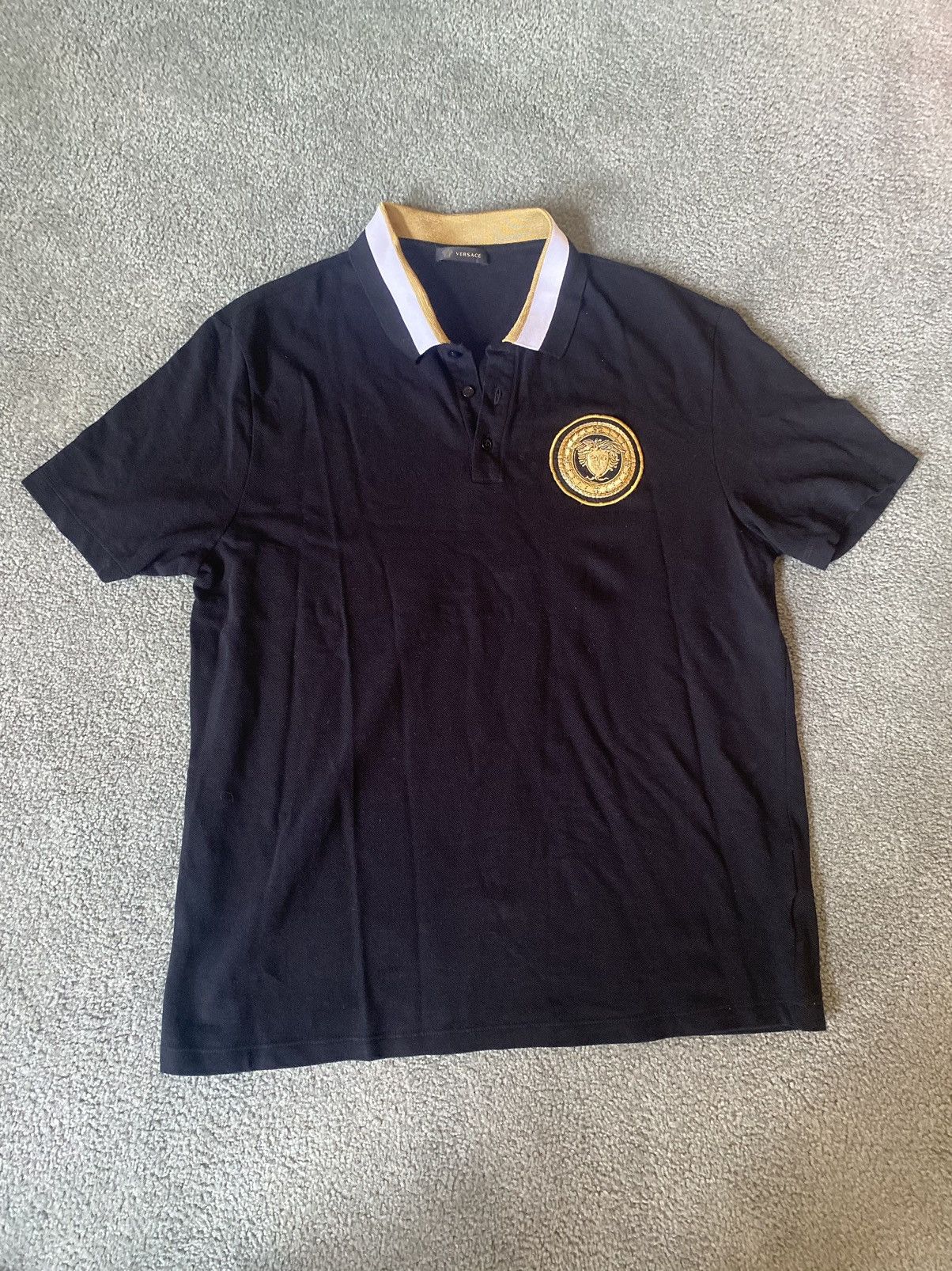 Versace Medusa Detail Polo Shirt Size US XXL / EU 58 / 5 - 1 Thumbnail