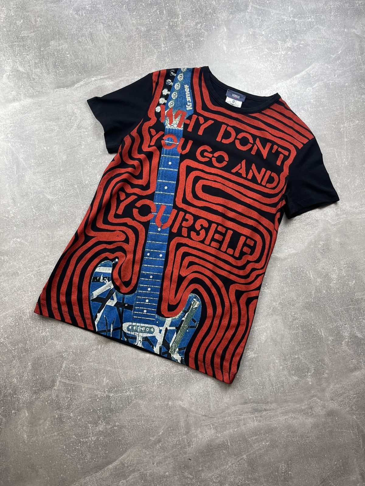 Versus Versace Versus Versace "Why Don’t You Go And Yourself" T-Shirt Size US M / EU 48-50 / 2 - 1 Thumbnail