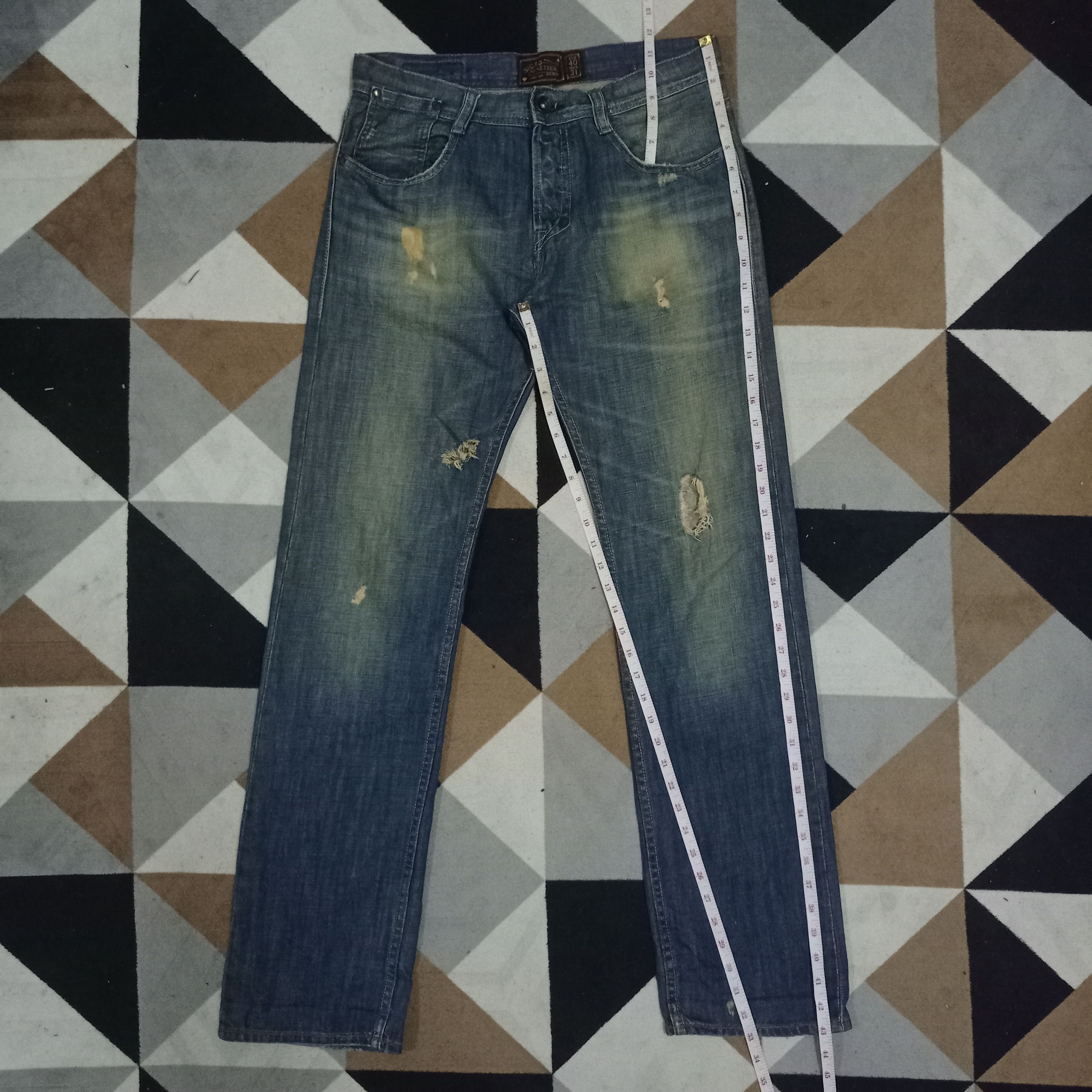 Japanese Brand Vintage Japanese Brand Distressed Loose Jeans Size US 32 / EU 48 - 10 Thumbnail