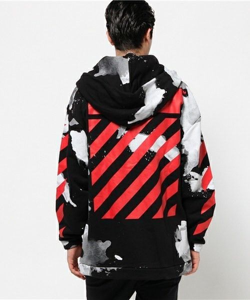 Off-White Liquid Spots Zip-Up Hoodie Size US XS / EU 42 / 0 - 9 Thumbnail