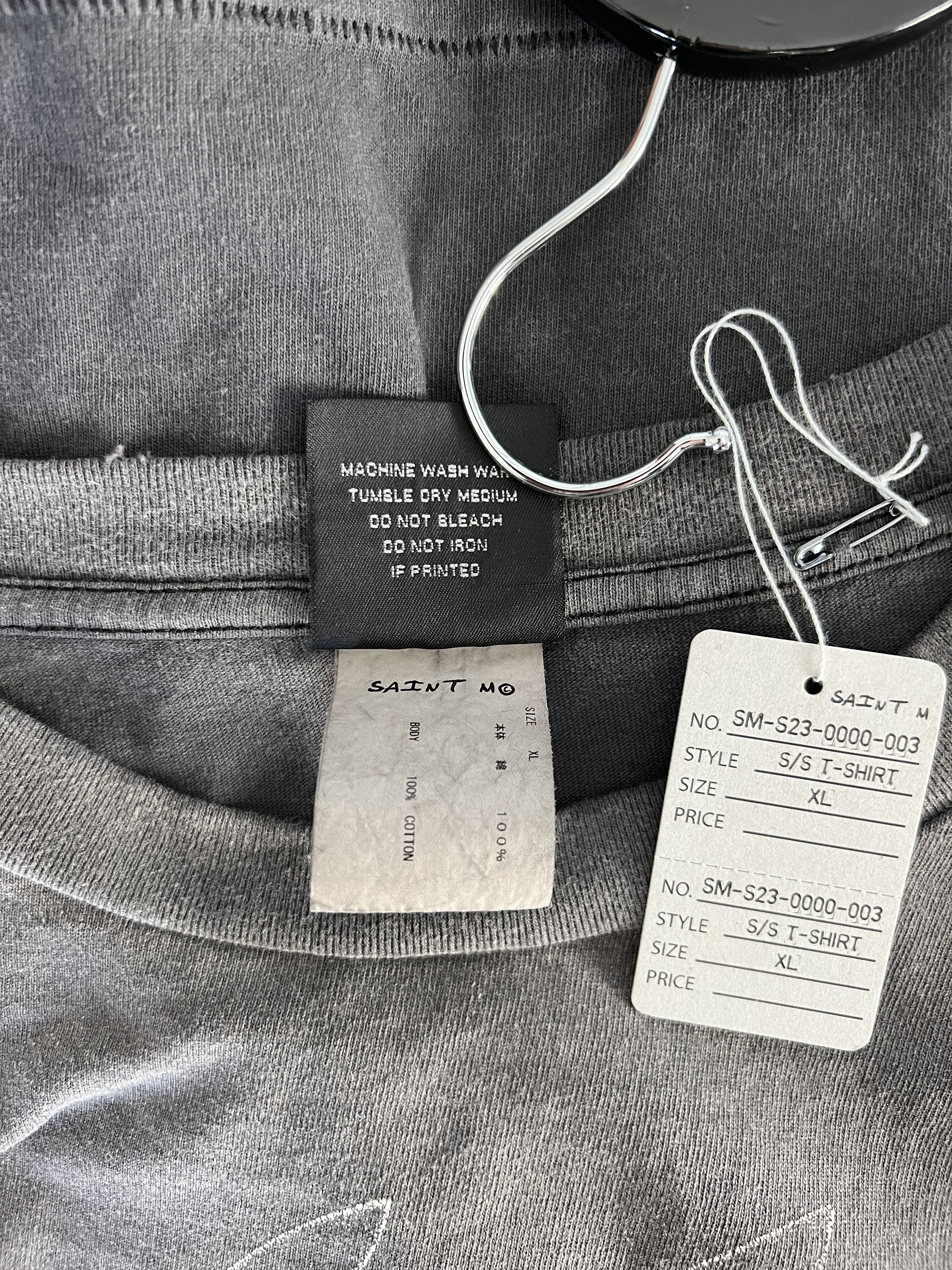 Saint Michael Saint Michael Devil Hand Tee in Faded Black Size US XL / EU 56 / 4 - 7 Thumbnail