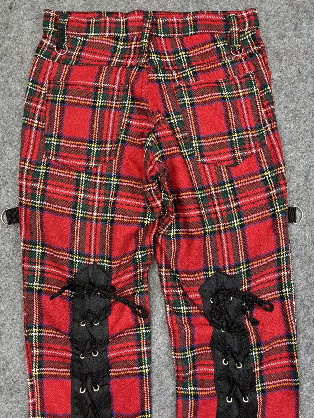 Seditionaries 💥Seditionaries💥Tiger Punk Lace Up Tartan Pant F764 Size US 30 / EU 46 - 4 Thumbnail