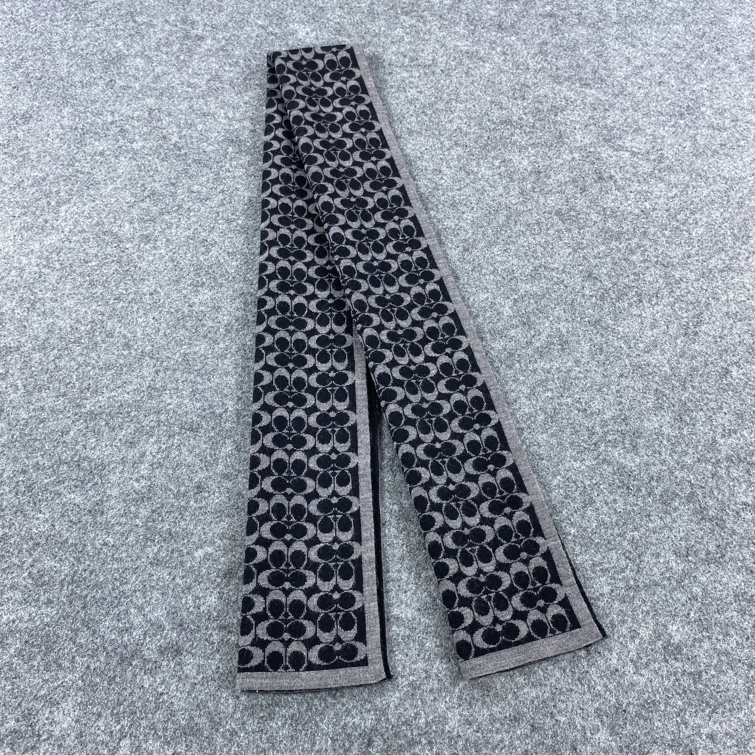 Coach × Vintage GF10651 Coach Silk Scarf Neck Wear Muffler Nova Check Size ONE SIZE - 1 Thumbnail