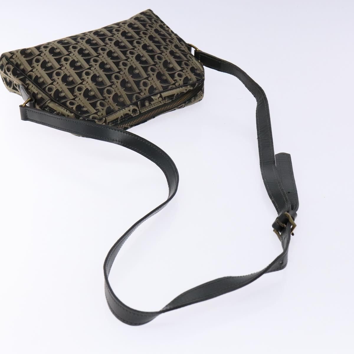 Dior DIOR Trotter Canvas Shoulder Bag Black Gold Size ONE SIZE - 7 Thumbnail