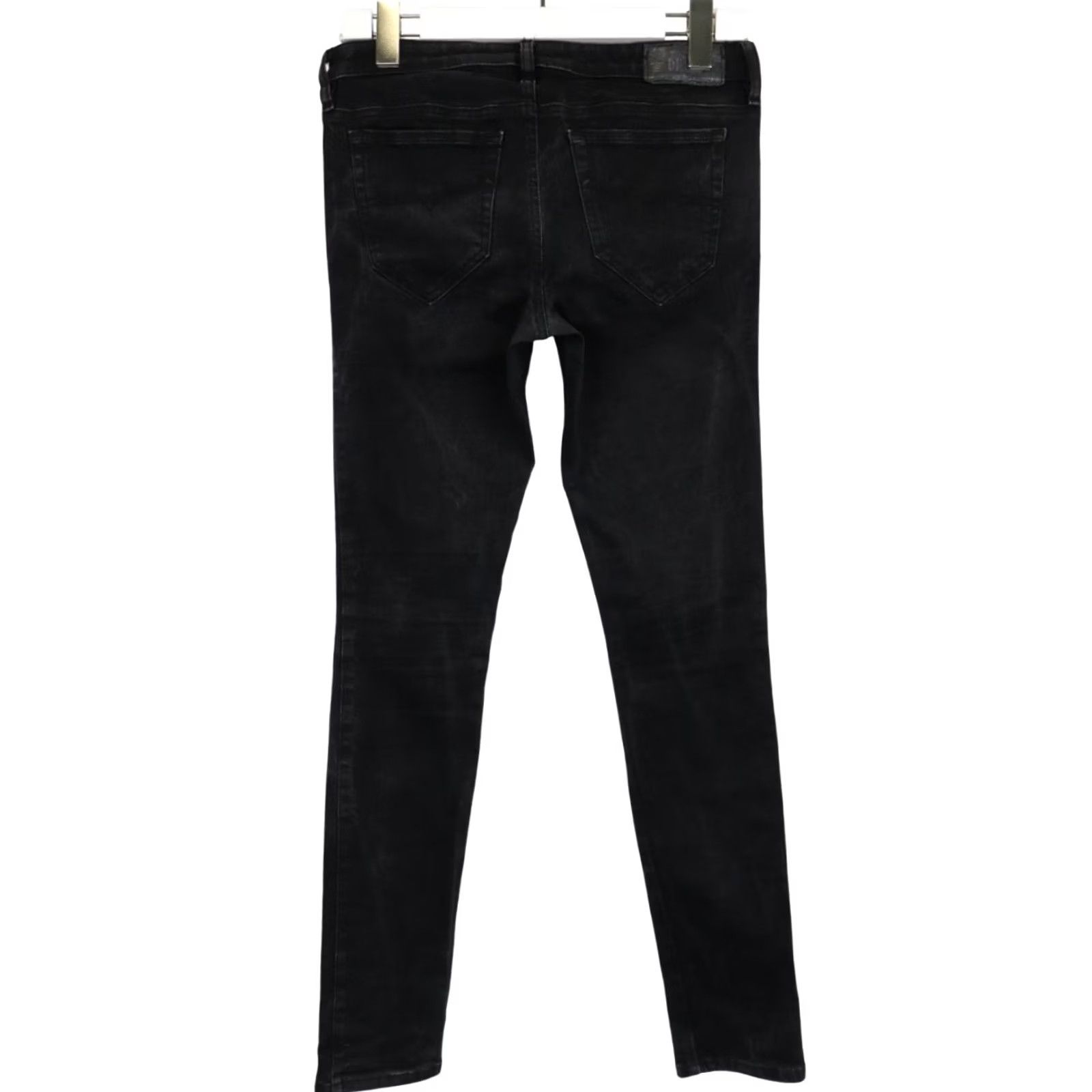 Diesel DIESEL Jeans Women's W31/L32 Skinzee-Low Super Slim-Skinny Low Waist 0813E Black Size 24" / US 00 / IT 34 - 2 Thumbnail