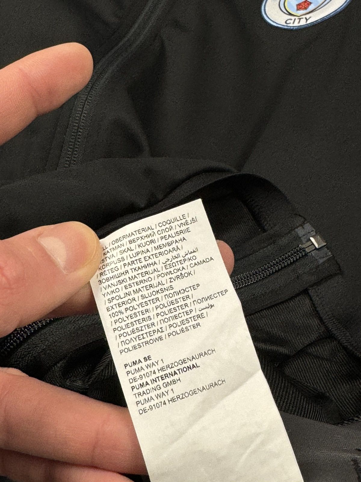Puma Puma Manchester City Training Jacket Full Zip Black Size M Size US M / EU 48-50 / 2 - 10 Thumbnail