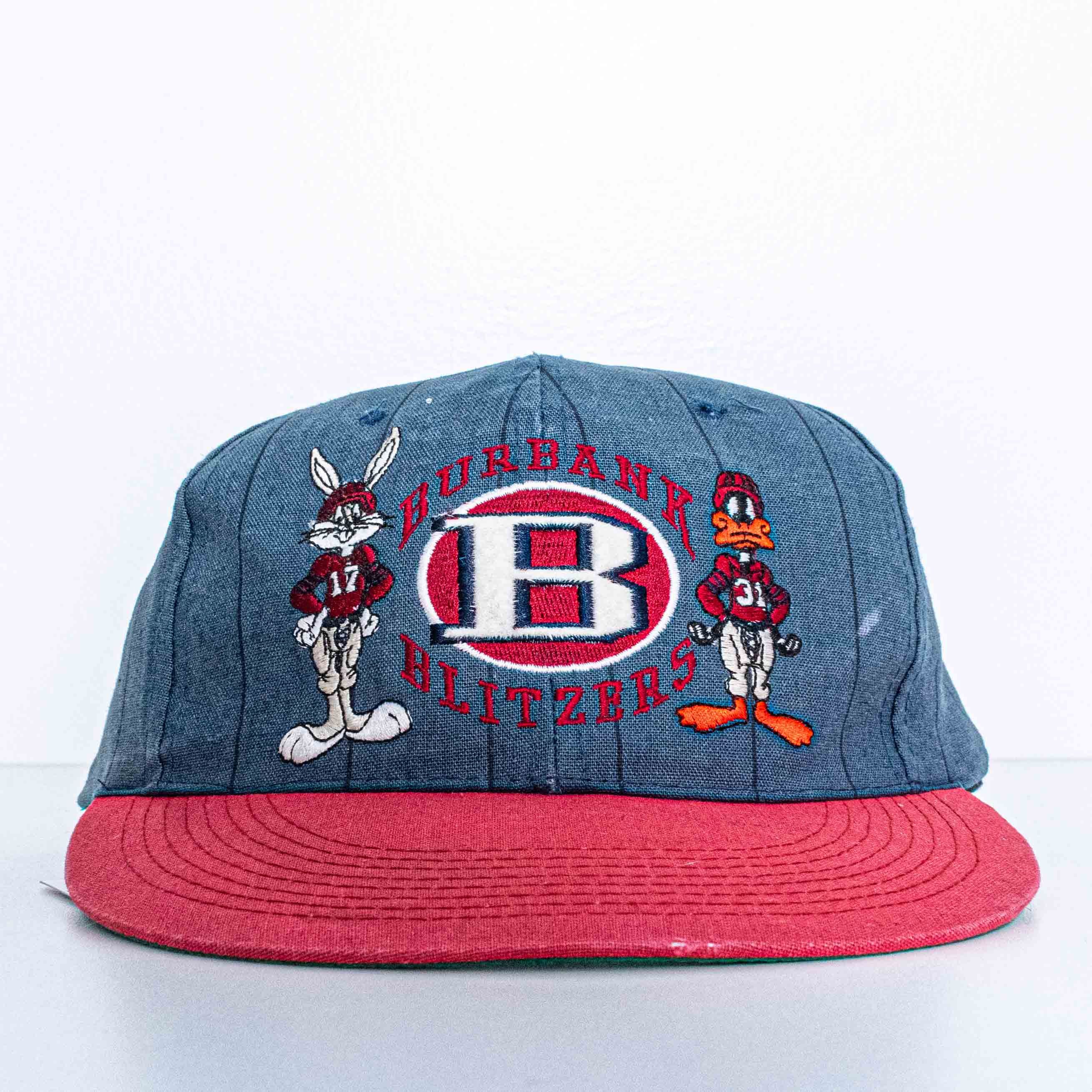 Vintage Looney Tunes Burbank Blitzers Bugs Daffy Pinstripe Snapback Size ONE SIZE - 1 Thumbnail
