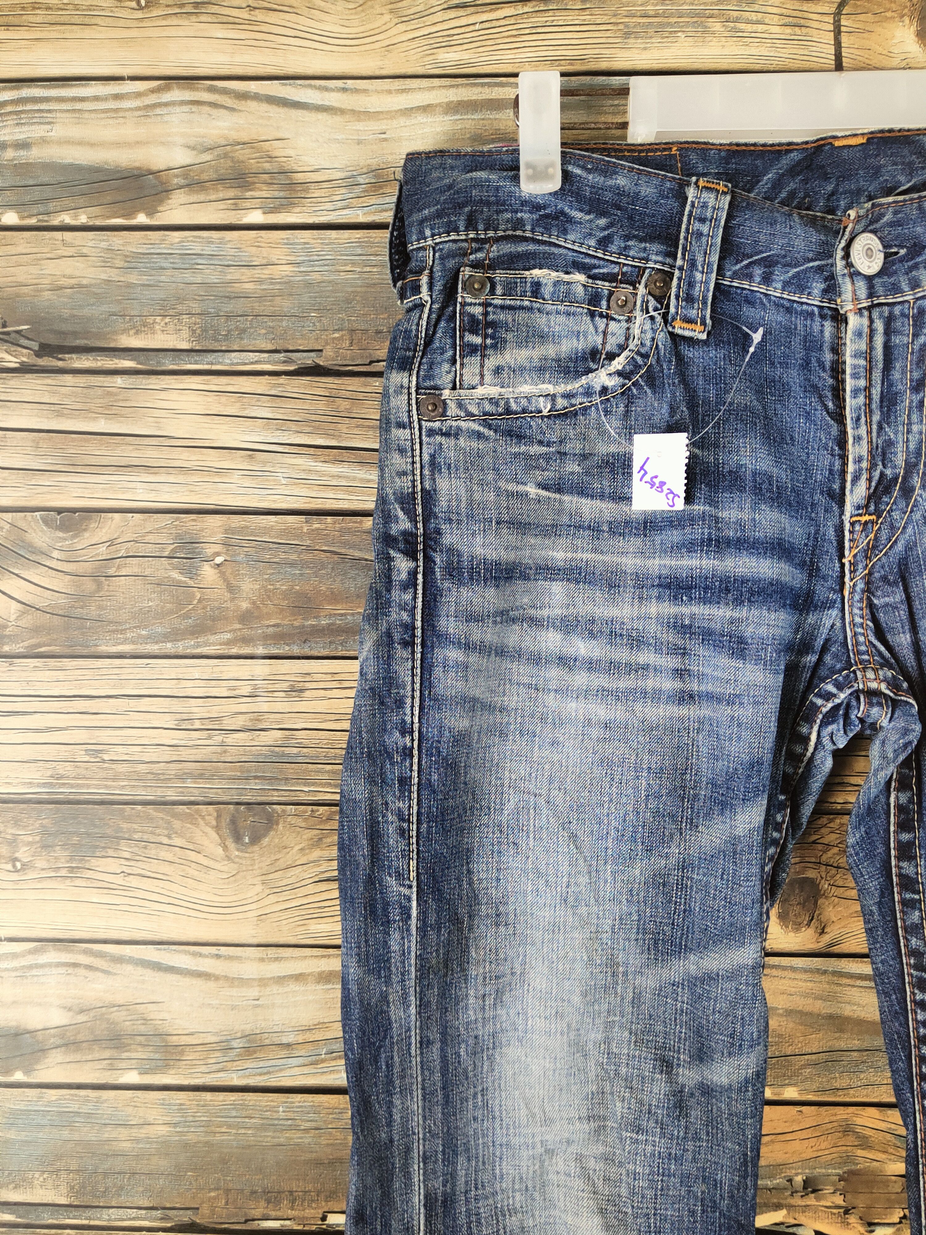 Levi's Levi's Dark Blue Distressed Ripped Jeans #S2854 Size US 31 - 3 Thumbnail