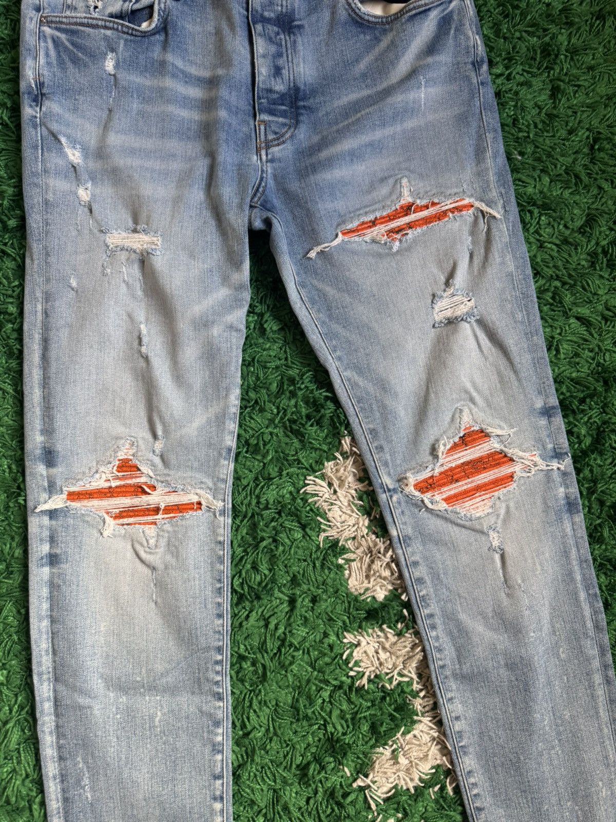 Amiri Amiri mx1 orange cracked patch Size US 36 / EU 52 - 2 Thumbnail