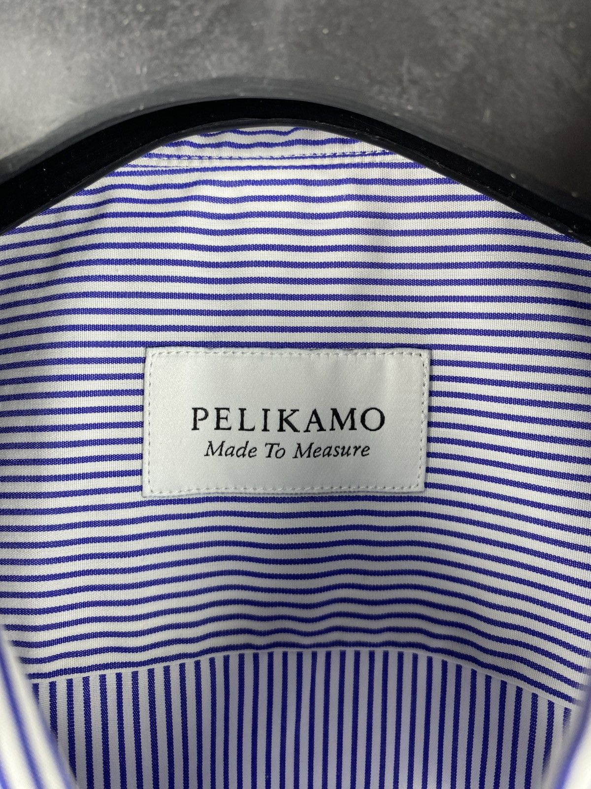 Designer Pelikamo Zurich Striped Blue Shirt Button Up size M Size US M / EU 48-50 / 2 - 3 Thumbnail