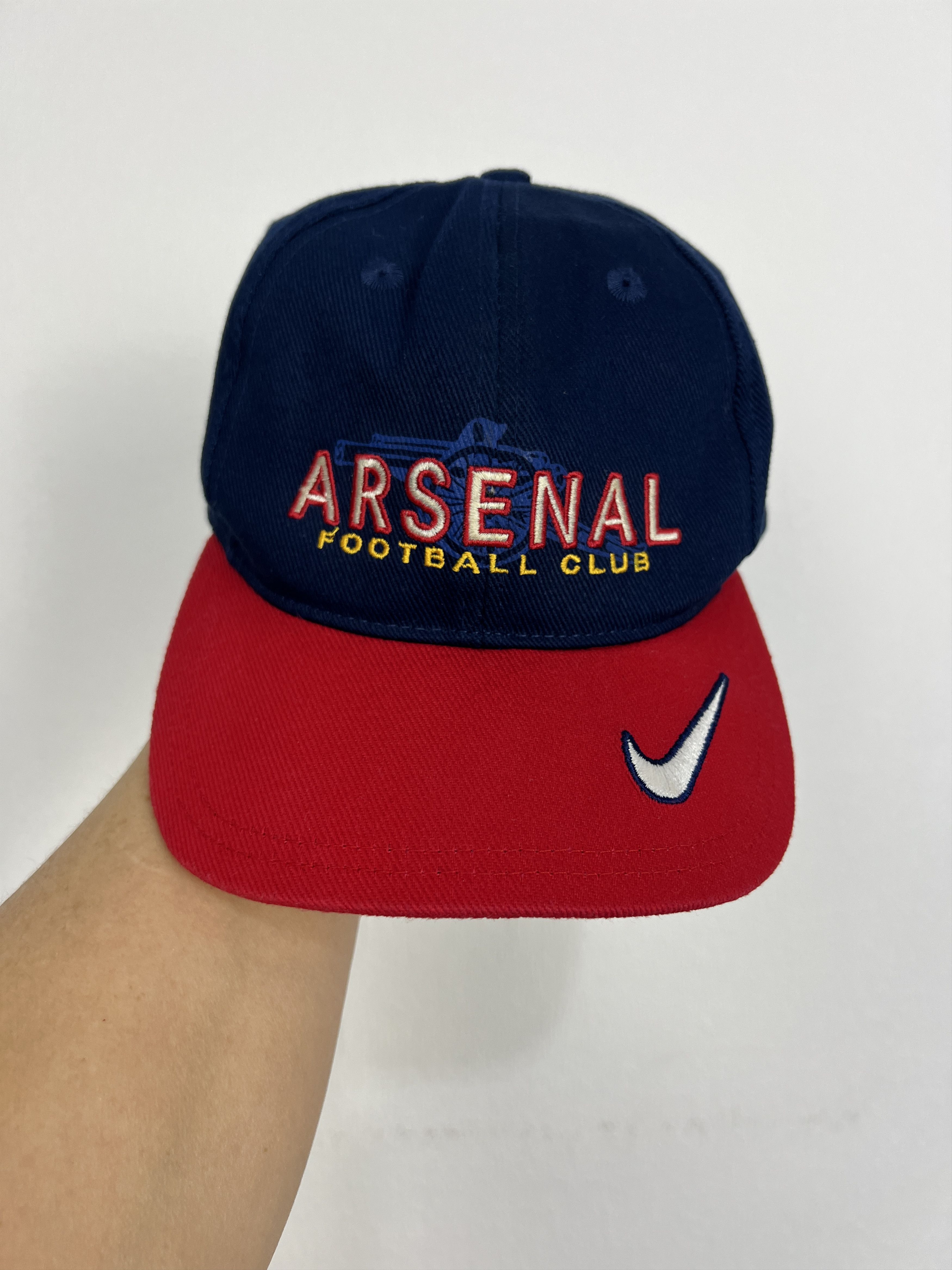 Nike Arsenal Gunners Snapback Hat Football Soccer Cap Big Logo Size ONE SIZE - 1 Thumbnail