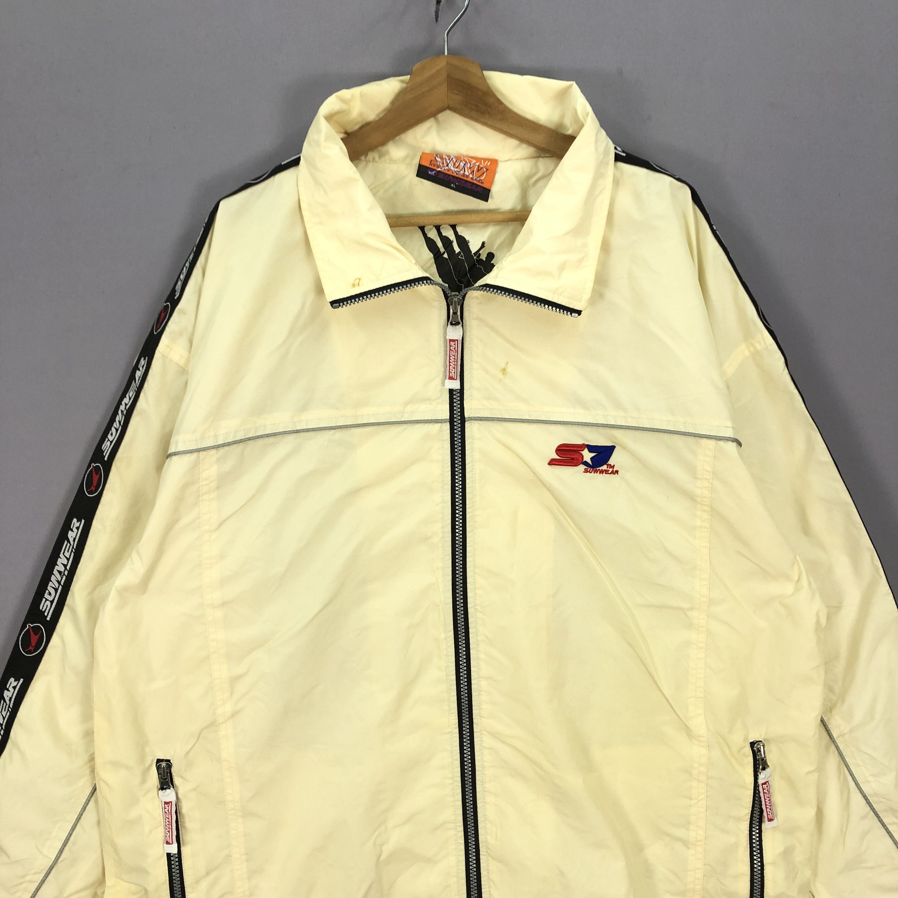 Japanese Brand × Vintage Vintage 90s Suw Gear Hoodie Windbreaker Jacket Size US XXL / EU 58 / 5 - 3 Thumbnail