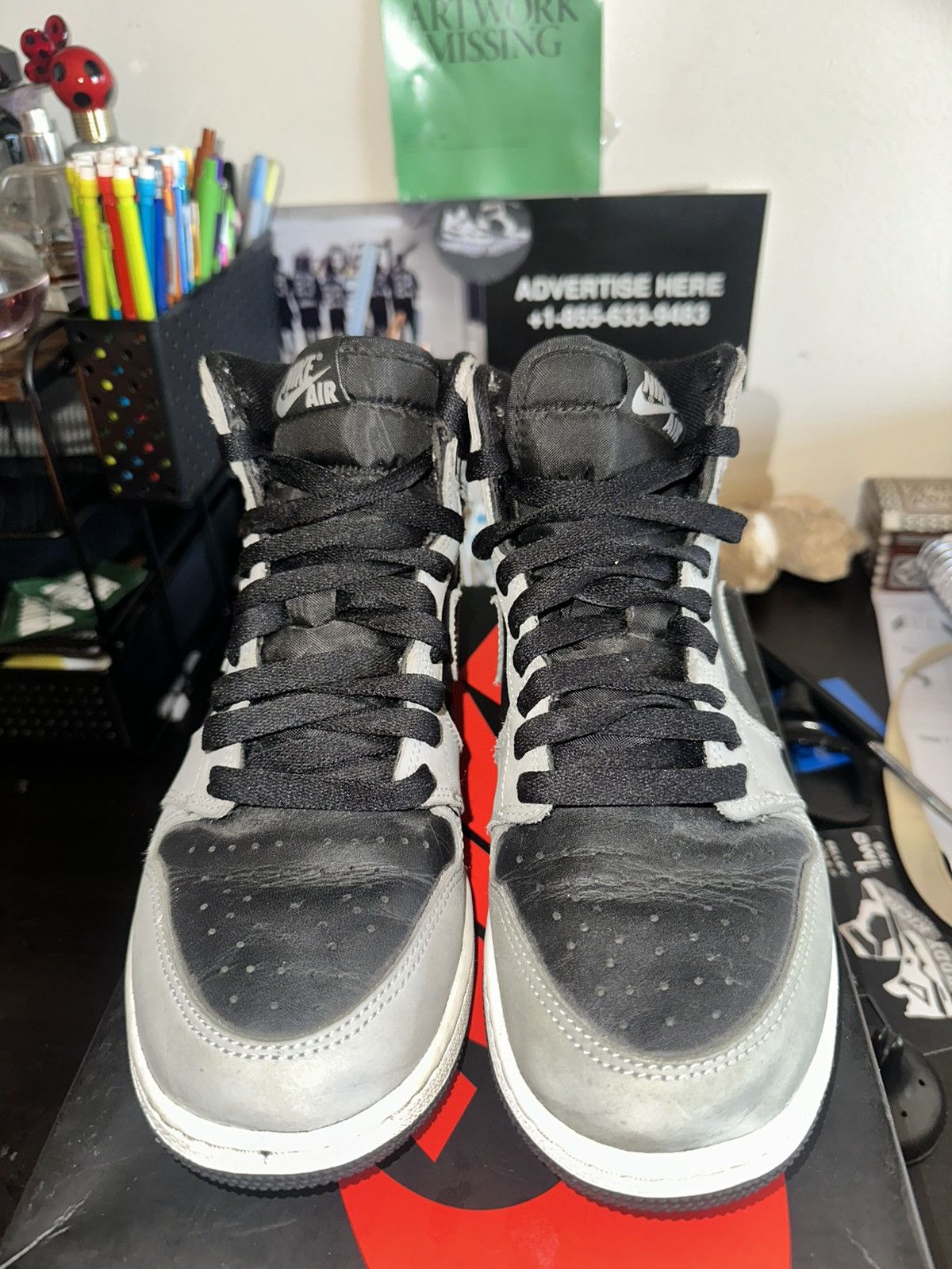 Nike AJ1 High Shadow 2.0 (GS) Size US 7 / EU 40 - 3 Thumbnail