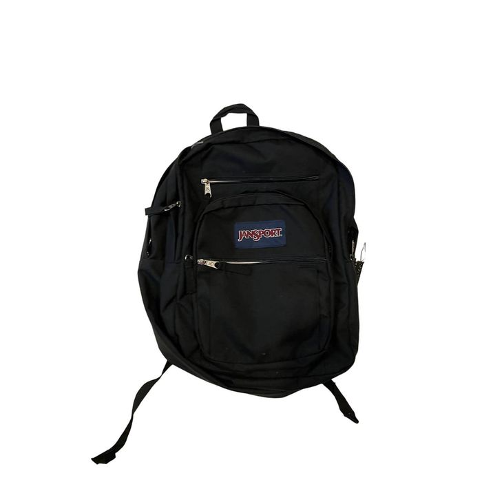 Jansport JanSport Black 3 Section Padded Backpack Grailed