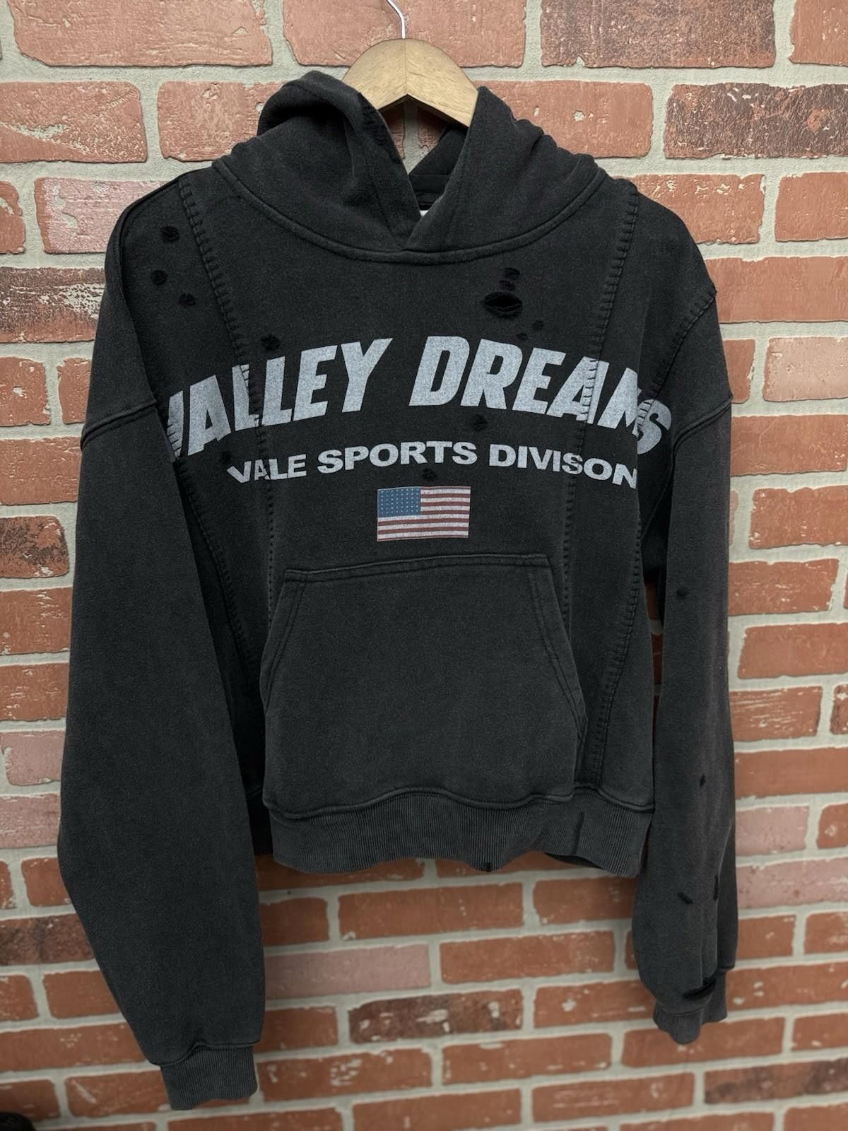 Vale Size Small- Vale Black Pull Over Hoodie Grey Authentic NEW Size US S / EU 44-46 / 1 - 2 Thumbnail