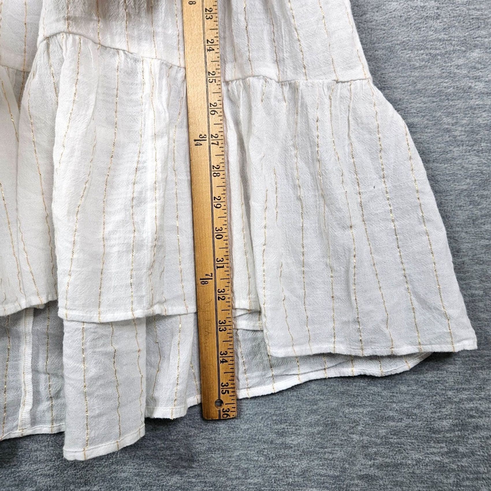 Vintage Aerie White Tiered Sleeveless Dress Adjustable Straps Women's XS NEW Size XS / US 0-2 / IT 36-38 - 7 Thumbnail