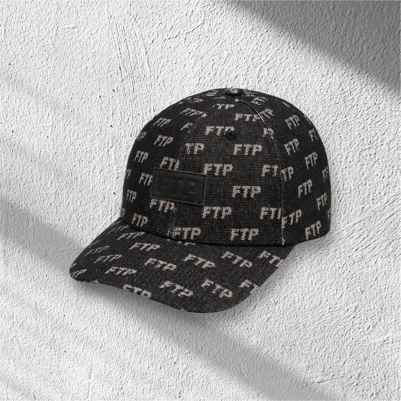 Fuck The Population JACQUARD DENIM LOGO 6 PANEL(BLACK) Size ONE SIZE - 1 Thumbnail