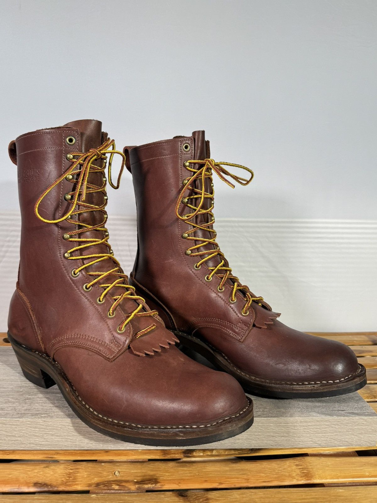 Other Drew’s Boots Men’s Size 15.5 Logger Boots Made In The USA Size US 15 / EU 48 - 2 Thumbnail