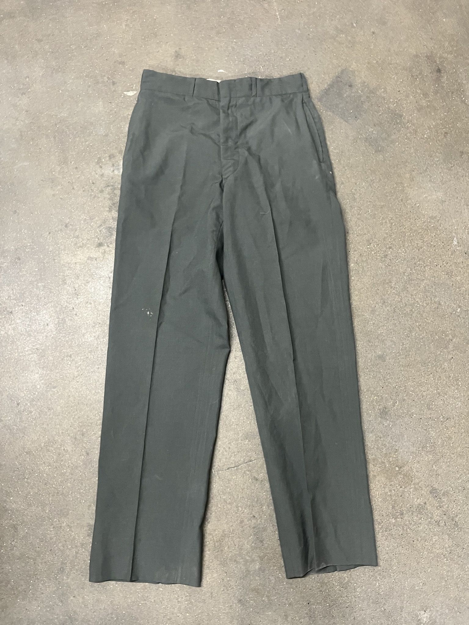Carhartt × Vintage Vintage 1970s Military Trousers Tyle 1 Olive Polyester Wool Trousers Size 31 Size US 31 - 1 Thumbnail