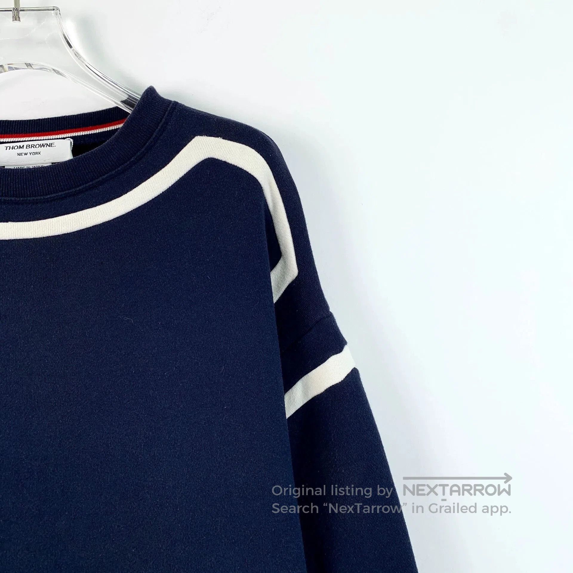 Thom Browne thom browne navy long sleeve sweatshirt. Size US S / EU 44-46 / 1 - 3 Thumbnail