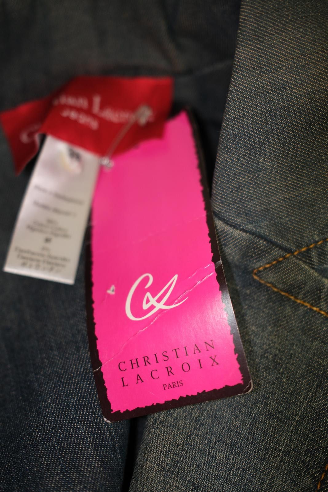Christian Lacroix 00's Christian Lacroix Jeans Cropped Denim Blazer Size XS / US 0-2 / IT 36-38 - 8 Thumbnail