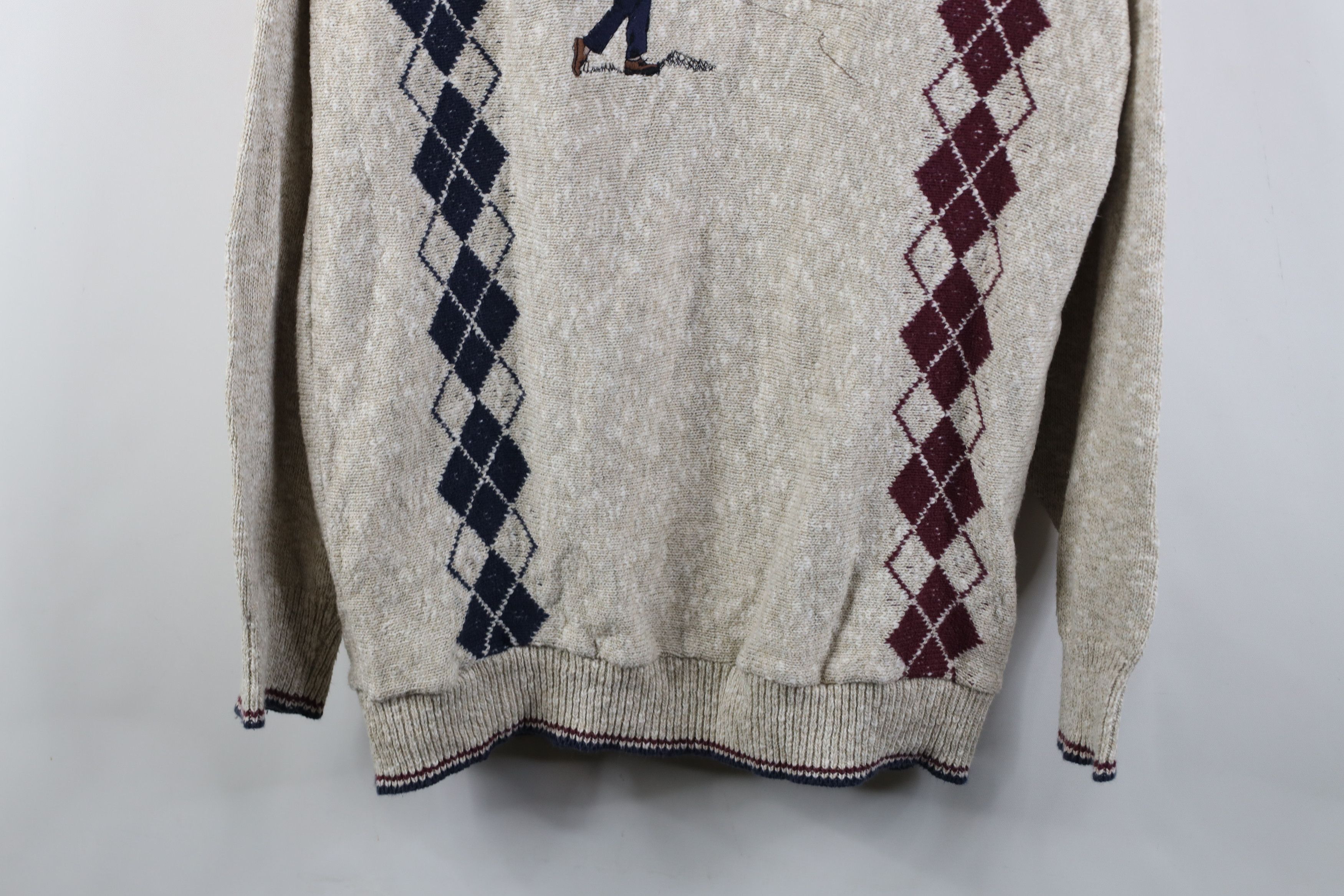 Vintage Vintage 90s Streetwear Golf Knit Crewneck Sweater USA Size US M / EU 48-50 / 2 - 3 Thumbnail
