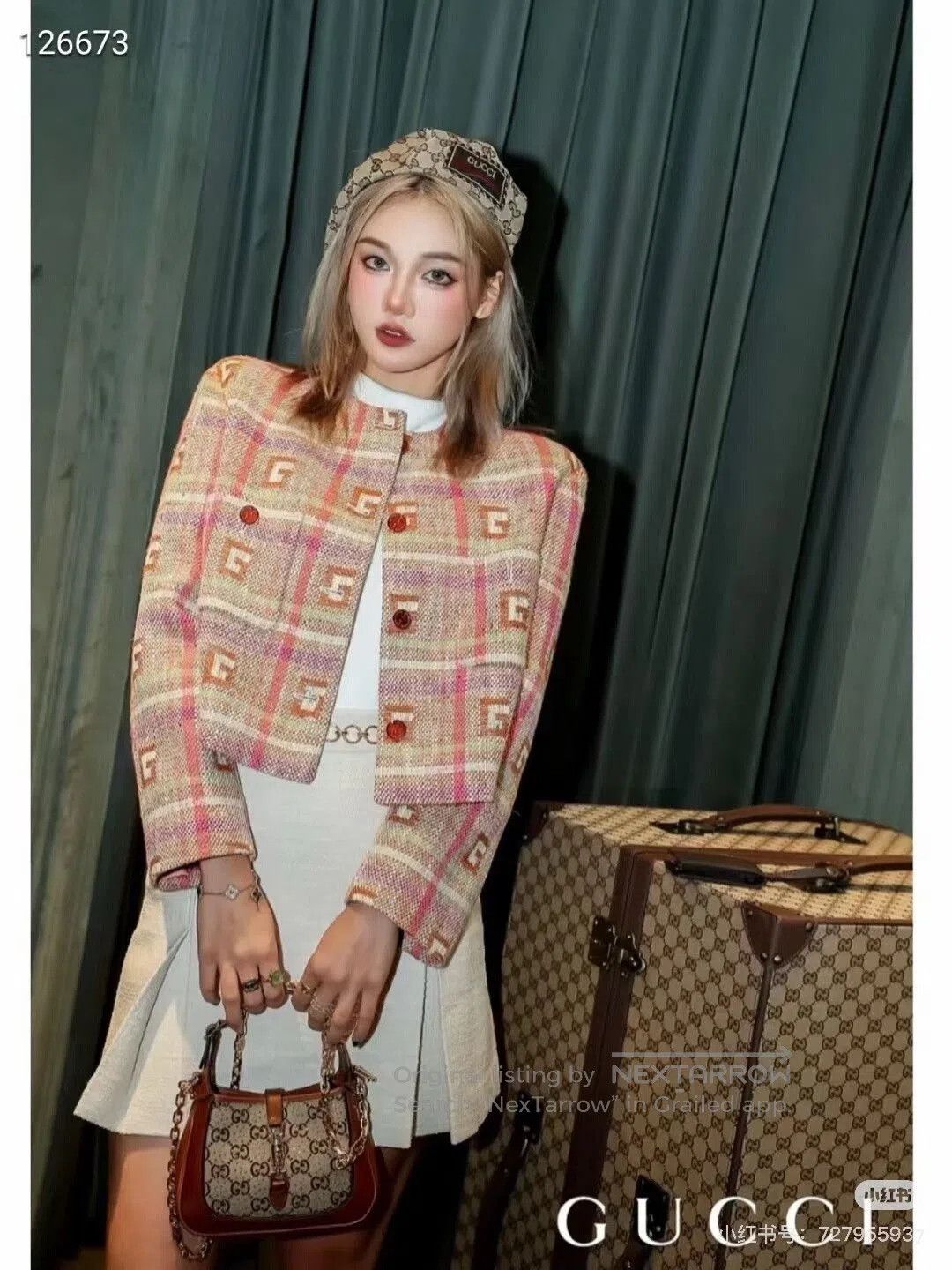 Gucci Gucci Colorful Tweed Jacket. Size S / US 4 / IT 40 - 9 Thumbnail