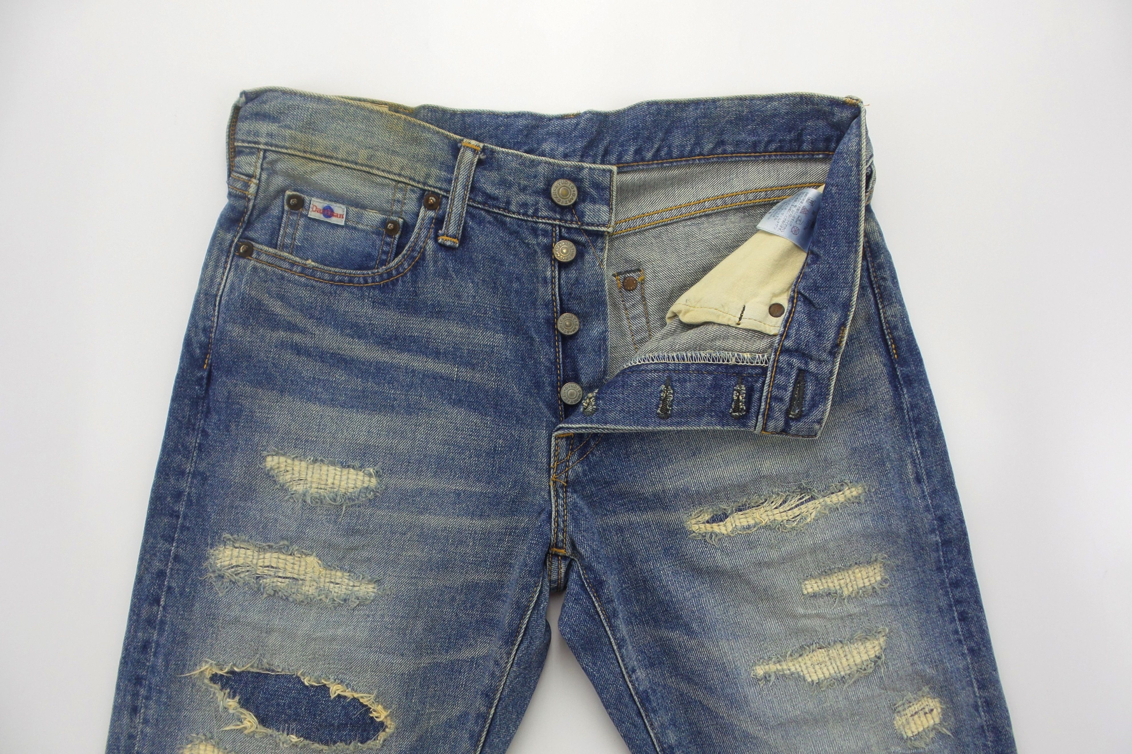 Studio D'Artisan Studio D'Artisan D1682A Damaged Jeans W30xL43.5 Size US 30 / EU 46 - 2 Thumbnail