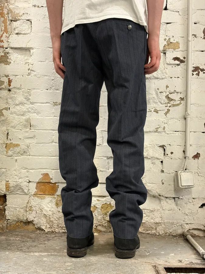 Dolce & Gabbana AW2003 Dolce & Gabbana Corduroy Waistband Grey Tailored Pants Size US 32 / EU 48 - 4 Thumbnail