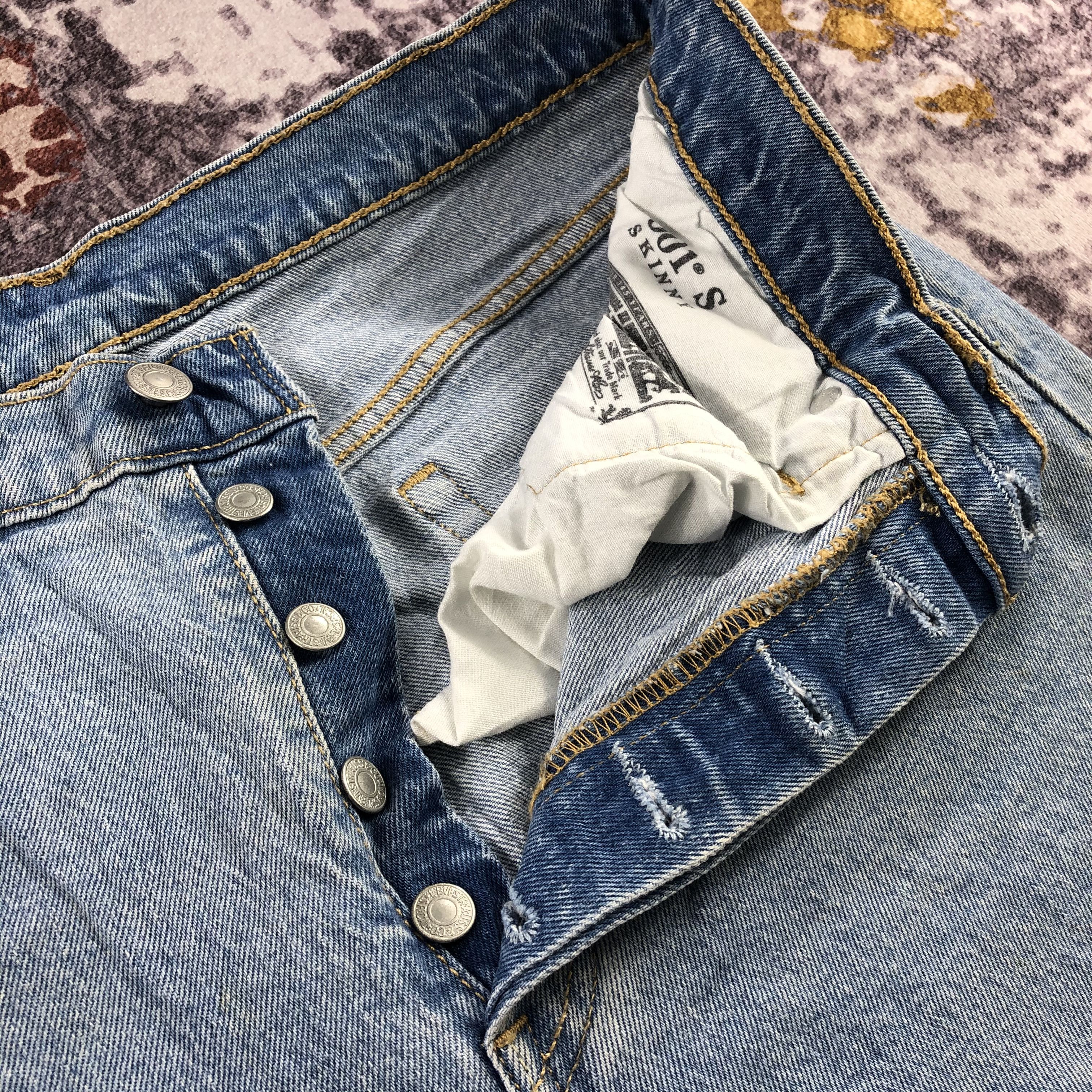 Levi's Vintage Blue Wash Levis 501 Jeans-JM3033 Size US 31 - 9 Thumbnail