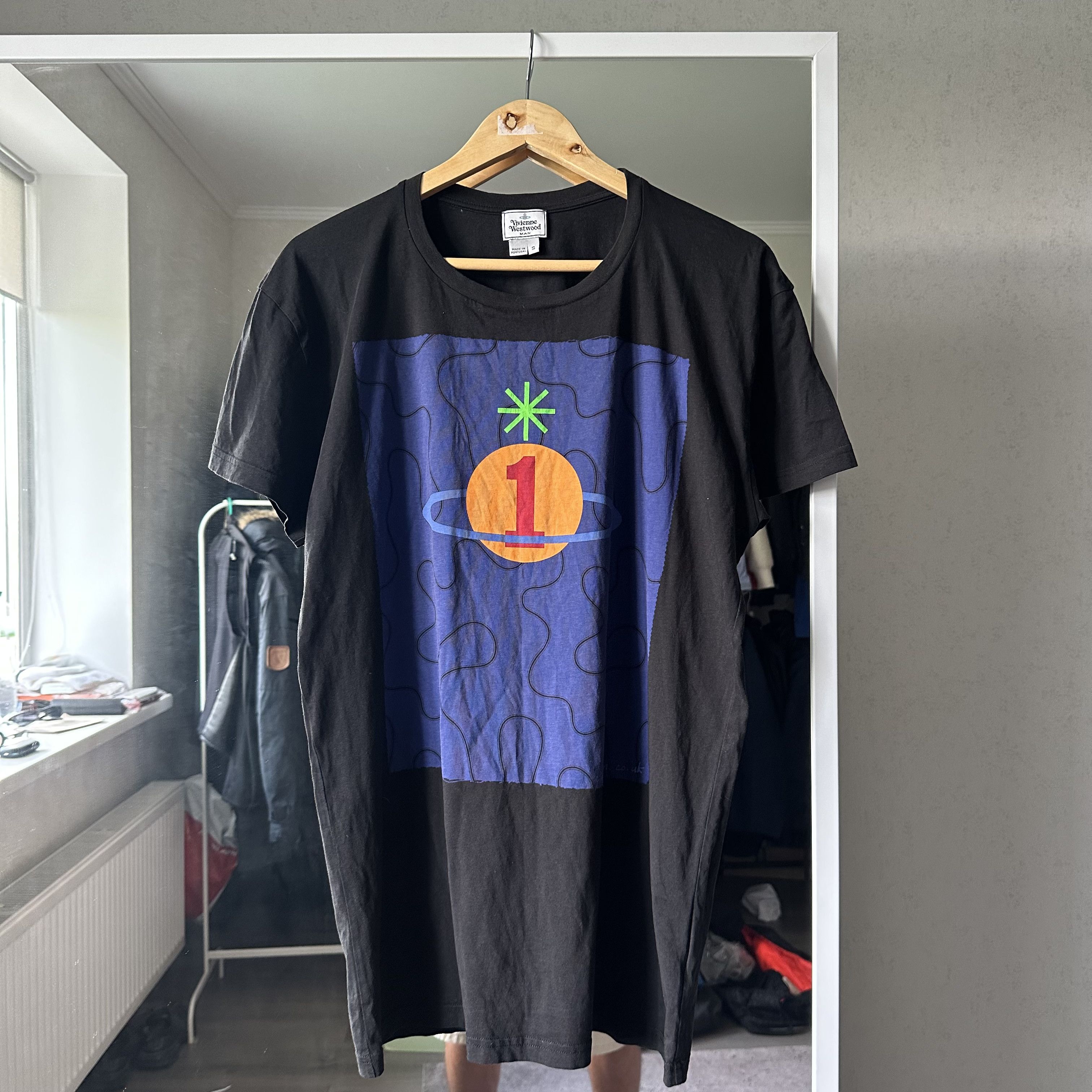 Vivienne Westwood Big Logo Black Ananas Bomb T Shirt