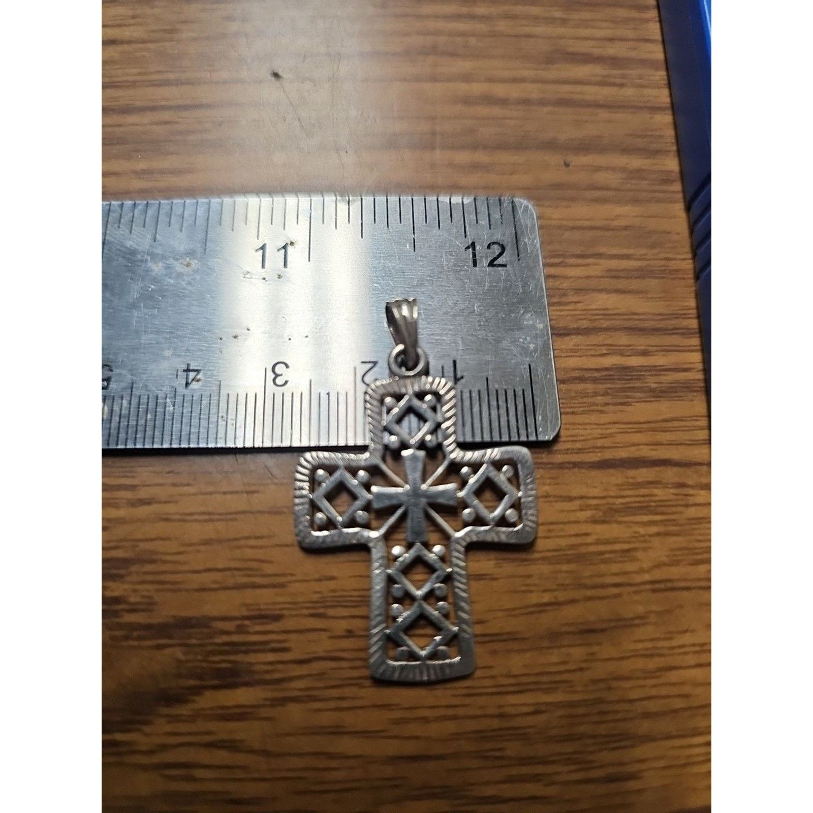 Other Silver Cross Charm 925 Cross pendant Size ONE SIZE - 2 Thumbnail