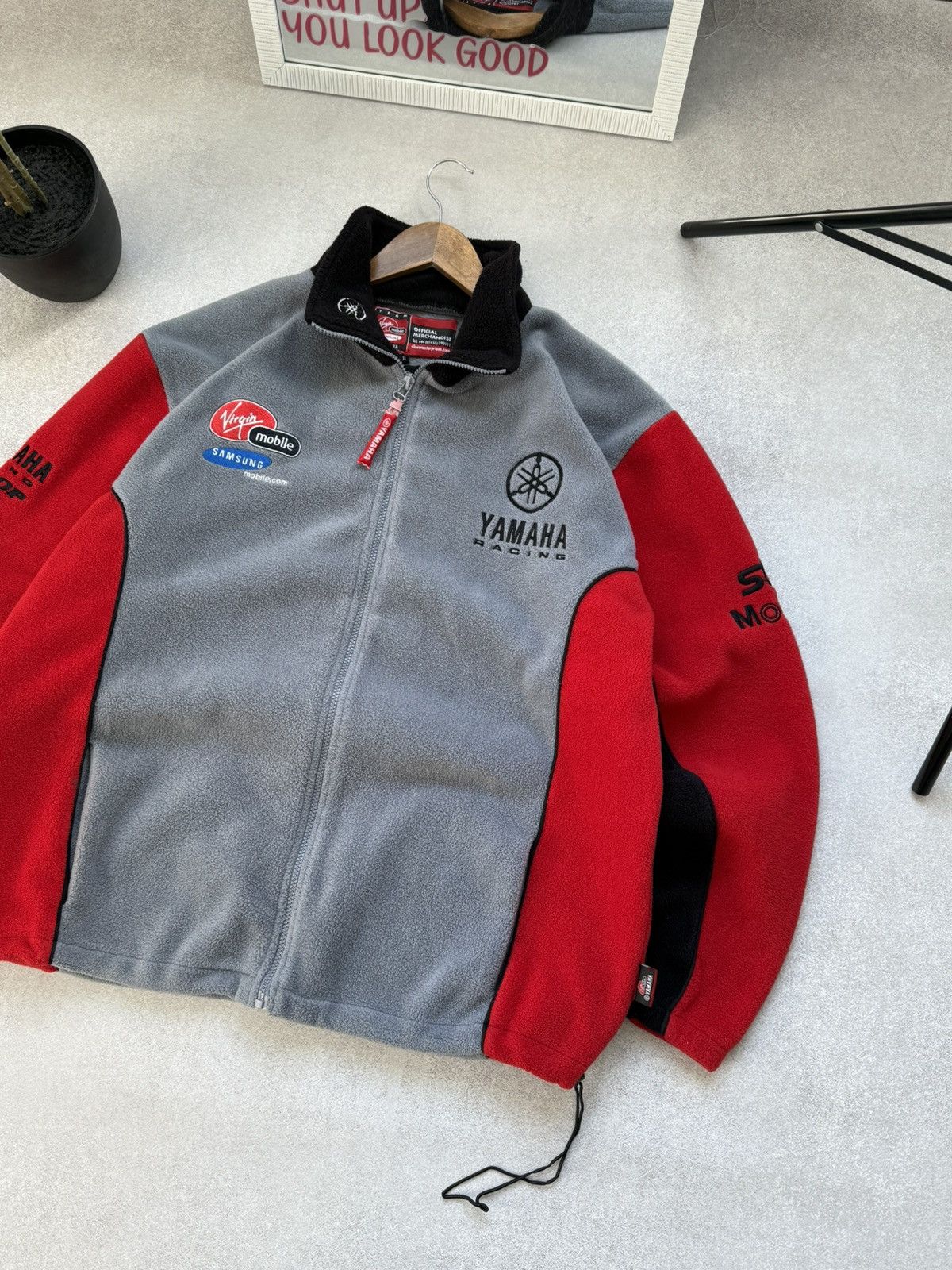 Yamaha YAMAHA VINTAGE RACING FLEECE FUL ZIP MOTORED MEN’S JACKET Size US XL / EU 56 / 4 - 4 Thumbnail