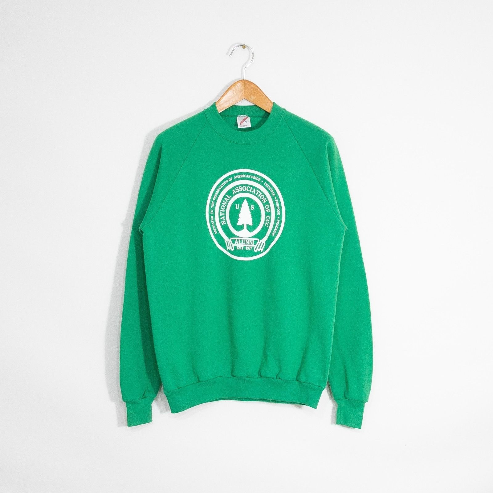 Vintage Vintage 90s Civilian Conservation Corps Sweatshirt Mens XL Size US XL / EU 56 / 4 - 1 Thumbnail