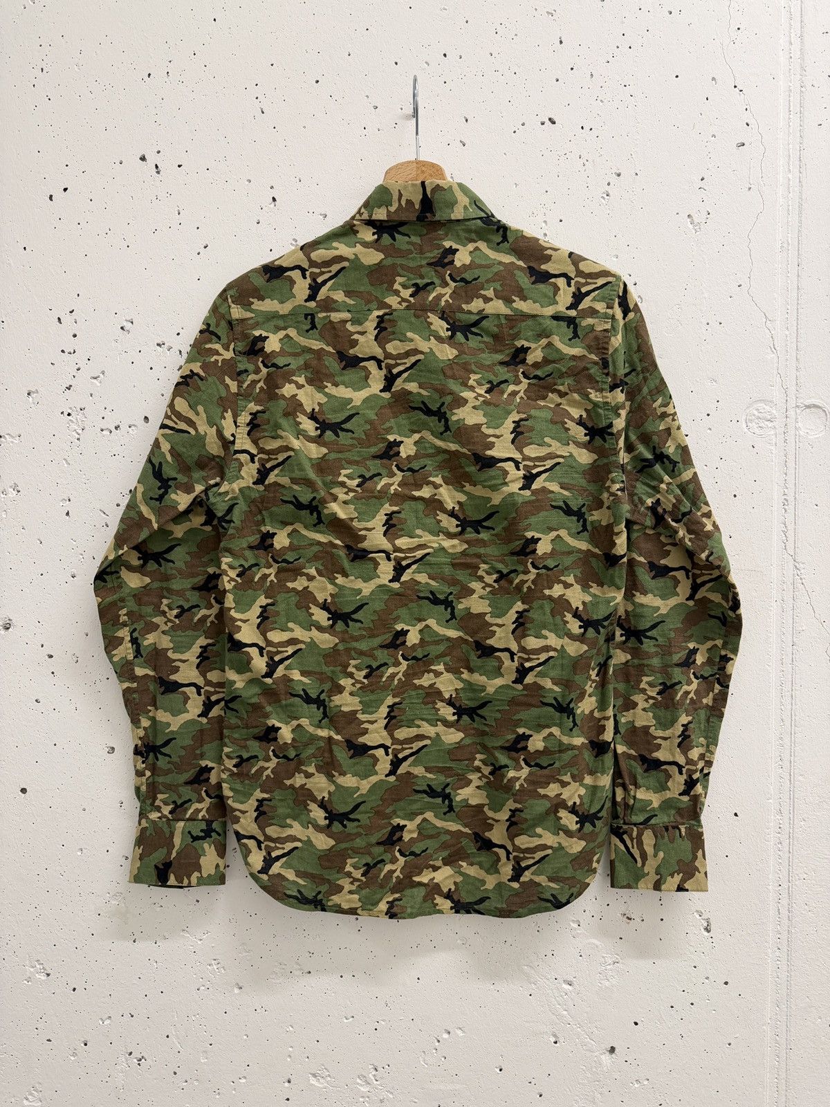 Saint Laurent Paris SS15 Saint Laurent Paris Camouflage Hedi Slimane Shirt Size US M / EU 48-50 / 2 - 6 Thumbnail