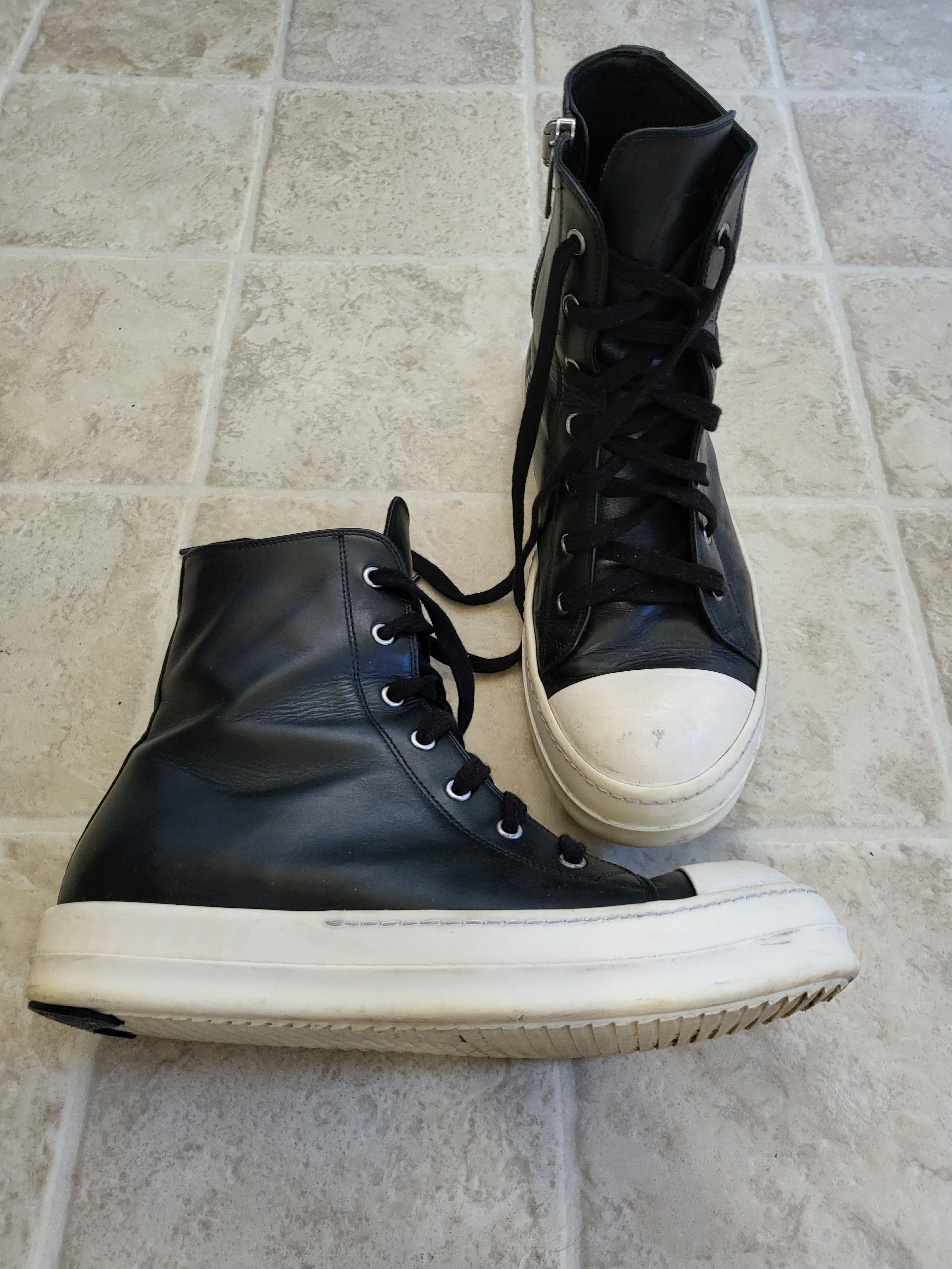 Rick Owens Rick Owens Mainline Hi-Top Ramones Size US 9 / EU 42 - 1 Thumbnail