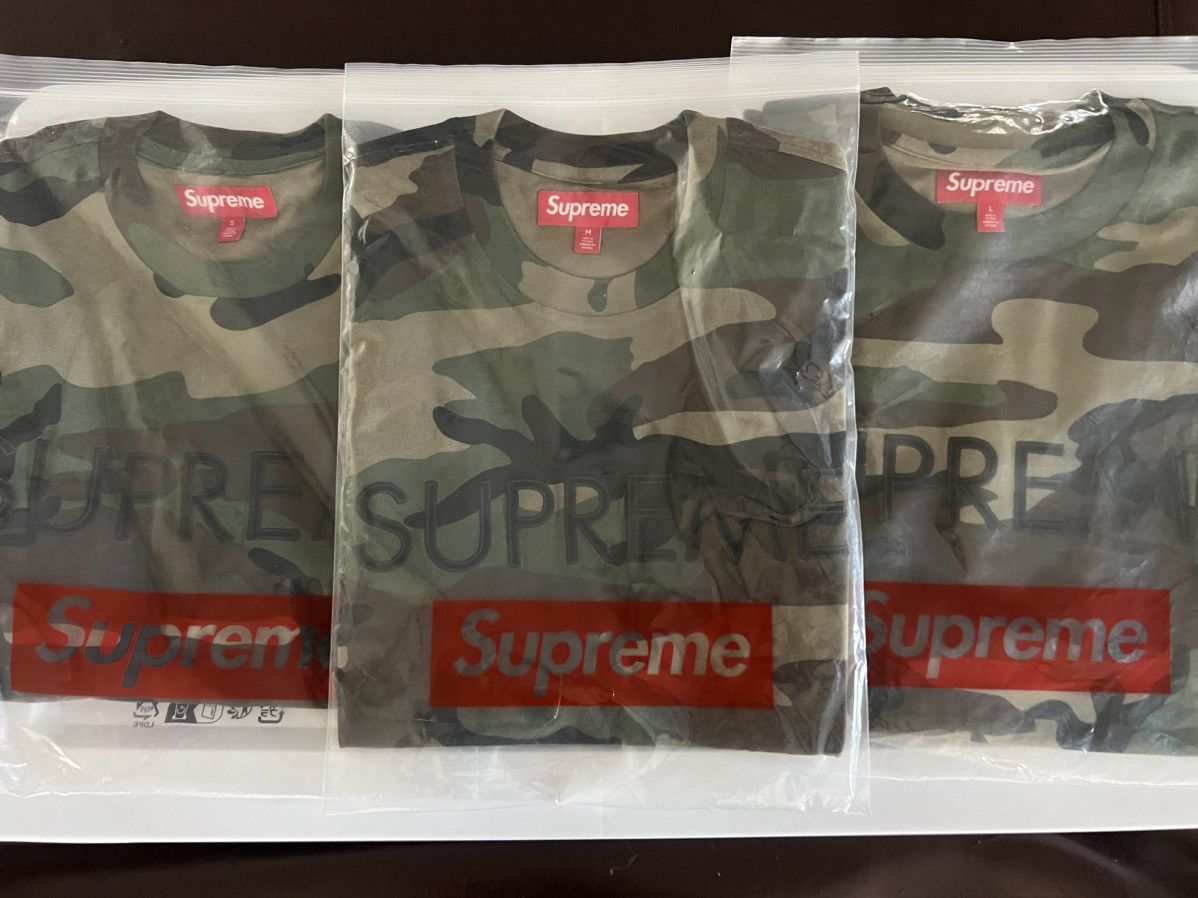 Supreme Supreme Capital Woodland Camo Tee Sz L DS Size US L / EU 52-54 / 3 - 4 Thumbnail