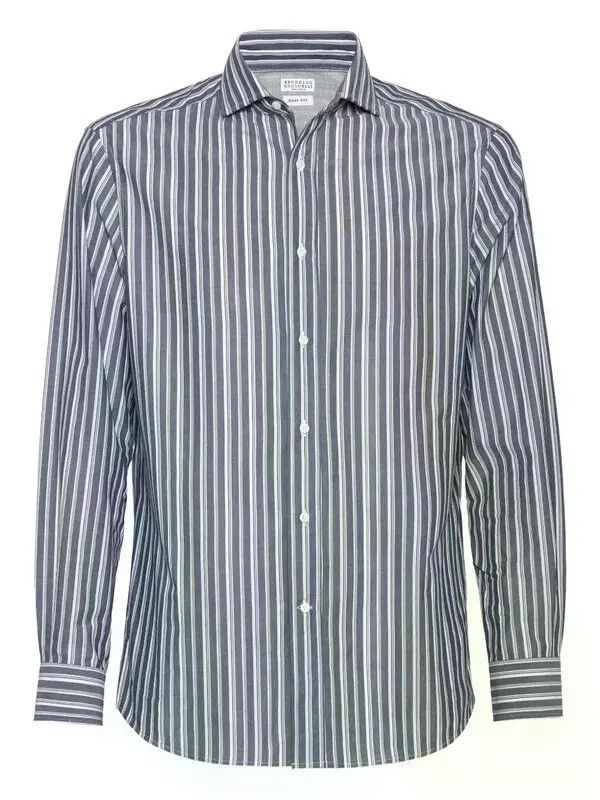 o1la1rc1a0326 Striped Shirt in Blue/White