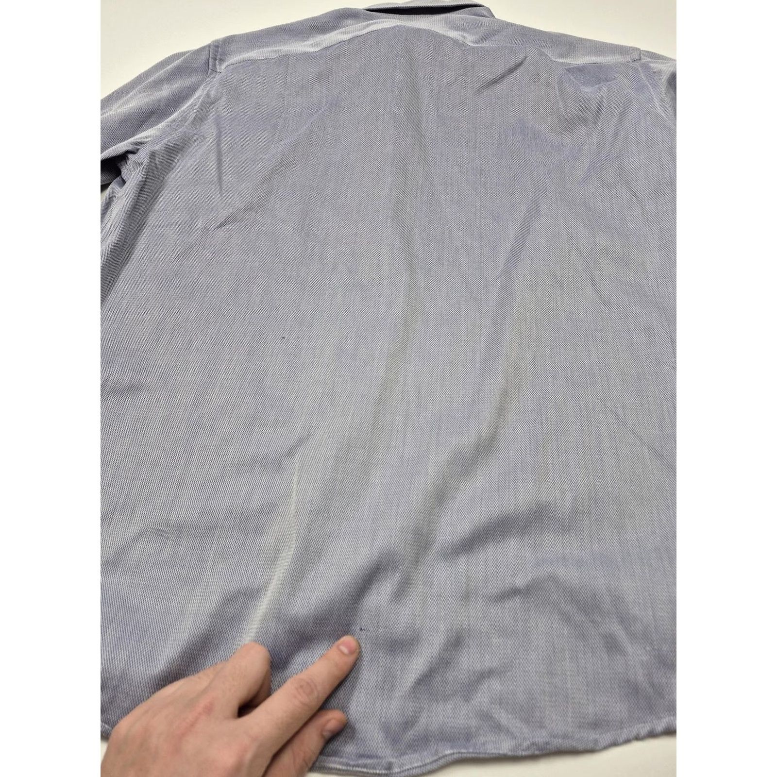 Eton Eton Dress Shirt Mens 16.5 34/35 Blue Herringbone Point Collar Classic Fit Shirt Mens Blue Herringbone Dress Shirt 16.5 34/35 Easy Care"} Size 46R - 7 Thumbnail
