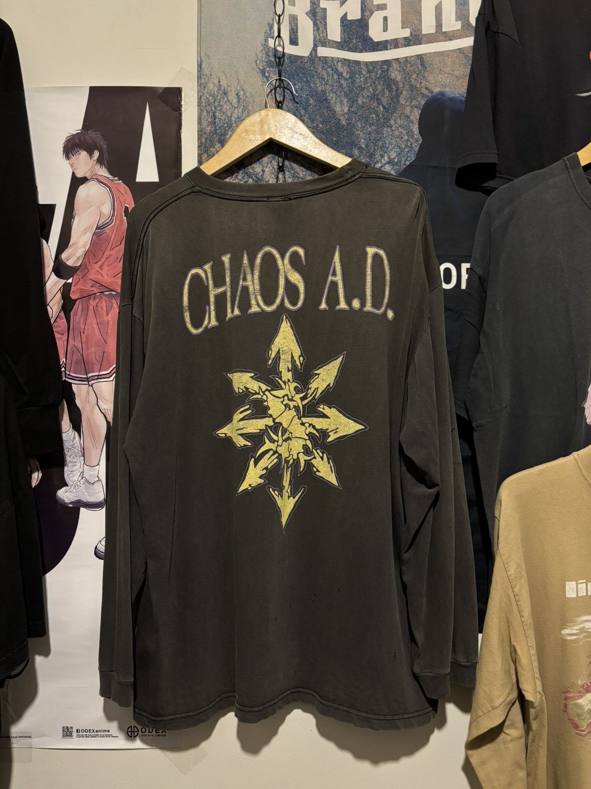 Band Tees × Vintage Sepultura Chaos A.D. Blue Grape Rare 🔥 Size US XL / EU 56 / 4 - 4 Thumbnail