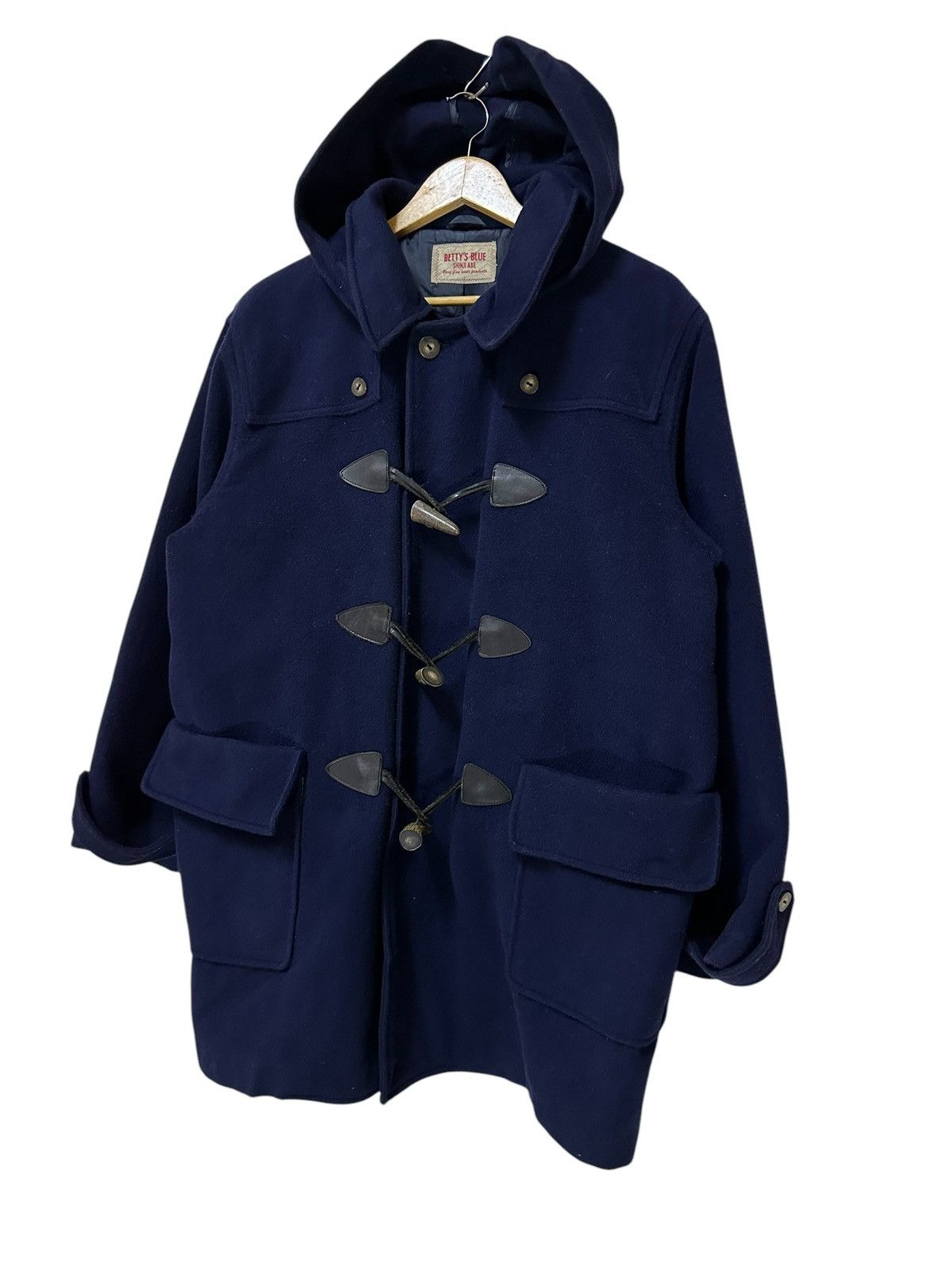 Vintage Vintage betty’s blue by shinji abe duffle wool winter coat Size US L / EU 52-54 / 3 - 3 Thumbnail