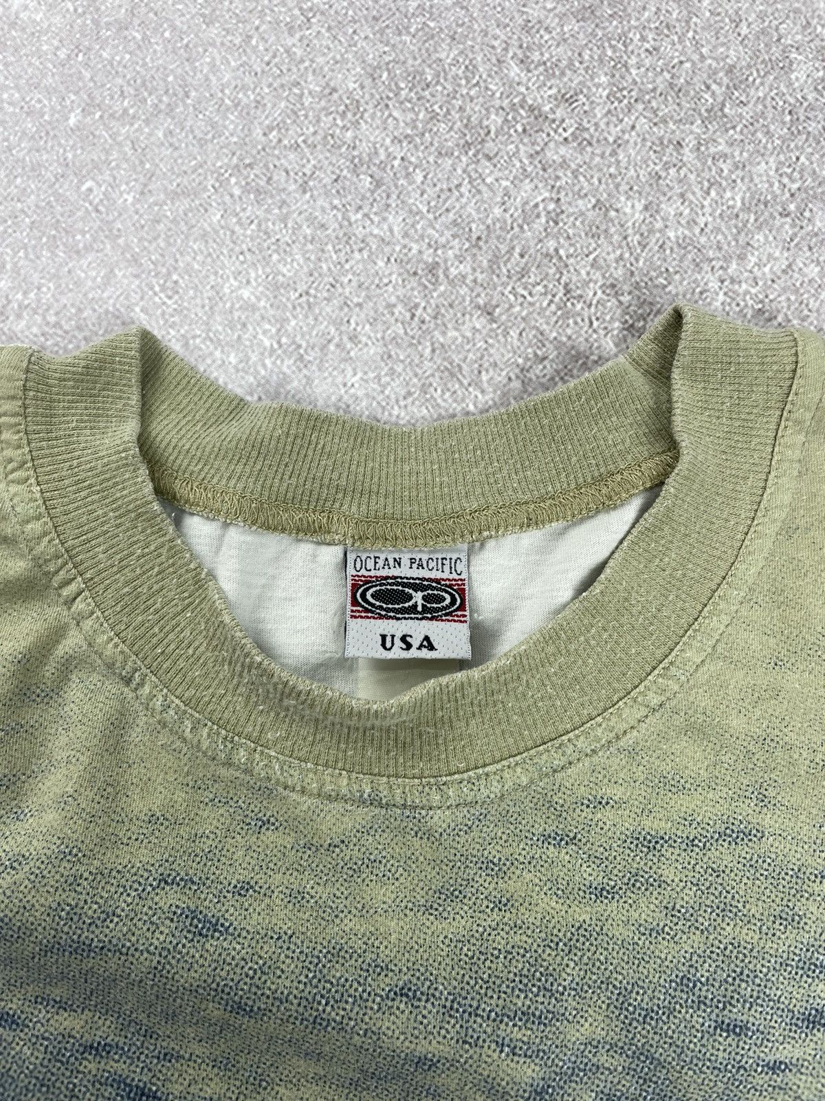 Ocean Pacific × Vintage Vintage Ocean Pacific Big Logo Surf Style Tee T shirt Size US XL / EU 56 / 4 - 7 Thumbnail