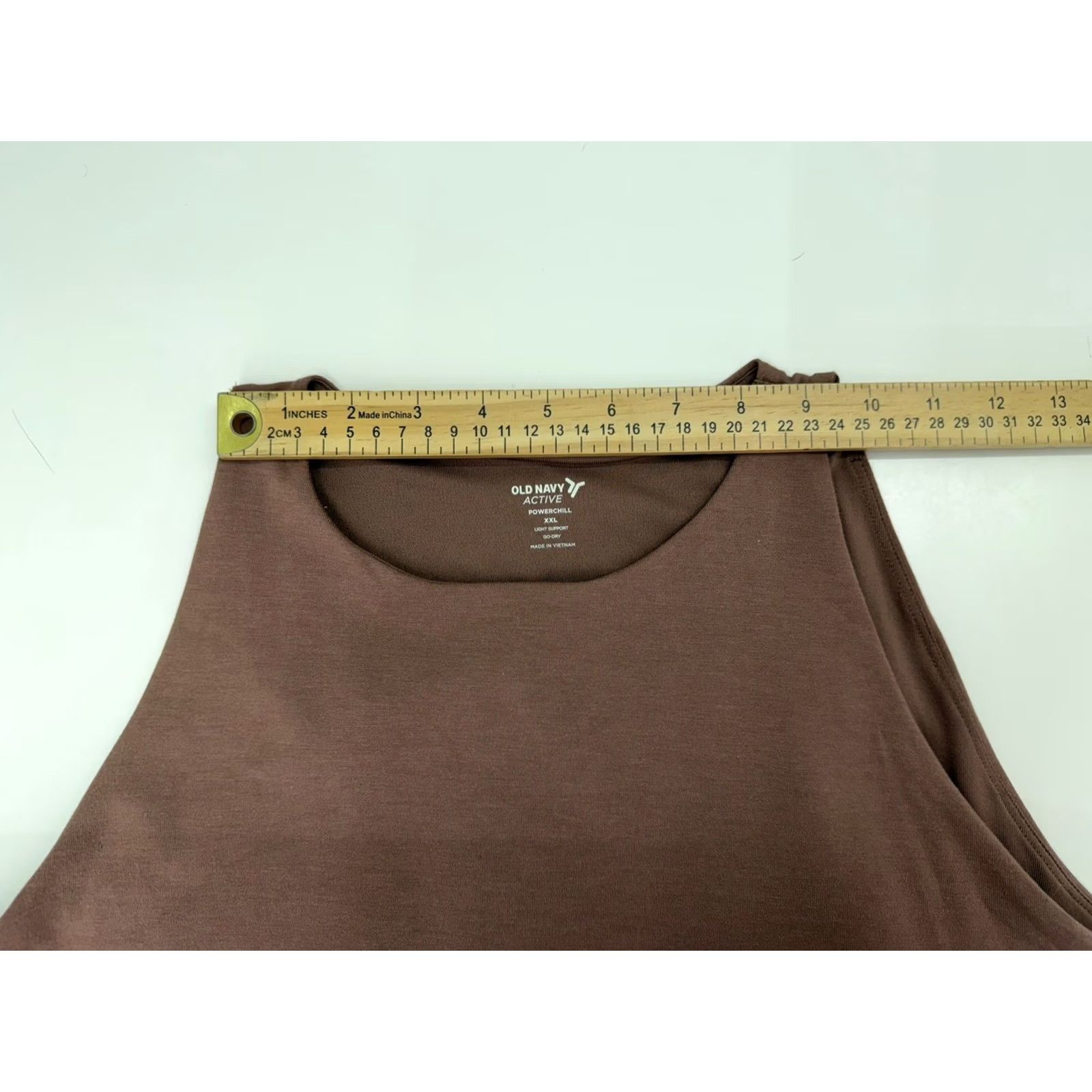 Old Navy Old Navy Tank Top Womens Active XXL Brown Powerchill Light Support Sleeveless Tank Top Regular Fit Shirts Size XXL / US 16-18 / IT 52-54 - 7 Thumbnail